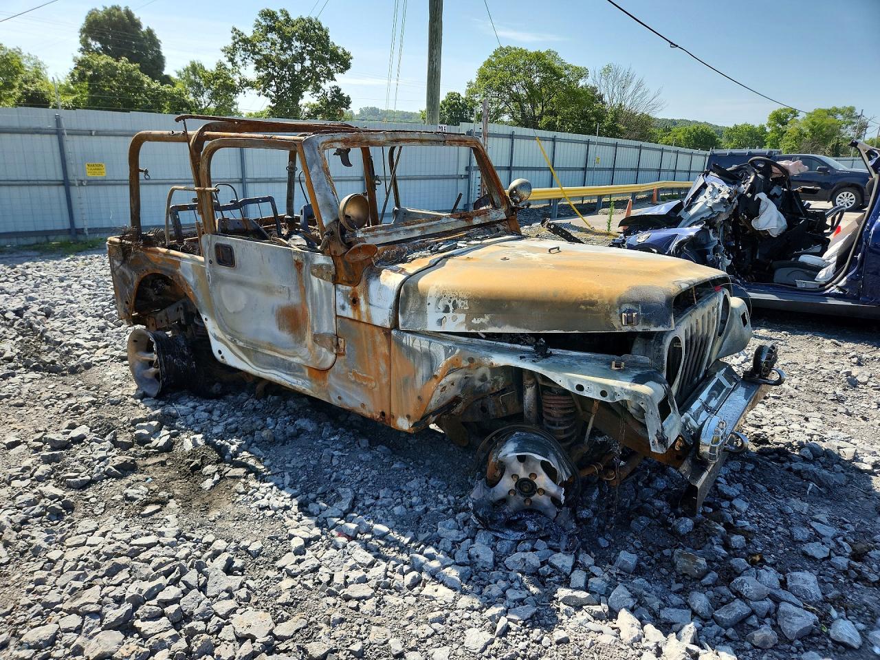 2005 Jeep Wrangler X Пожар vin: 1J4FA39S45P387898