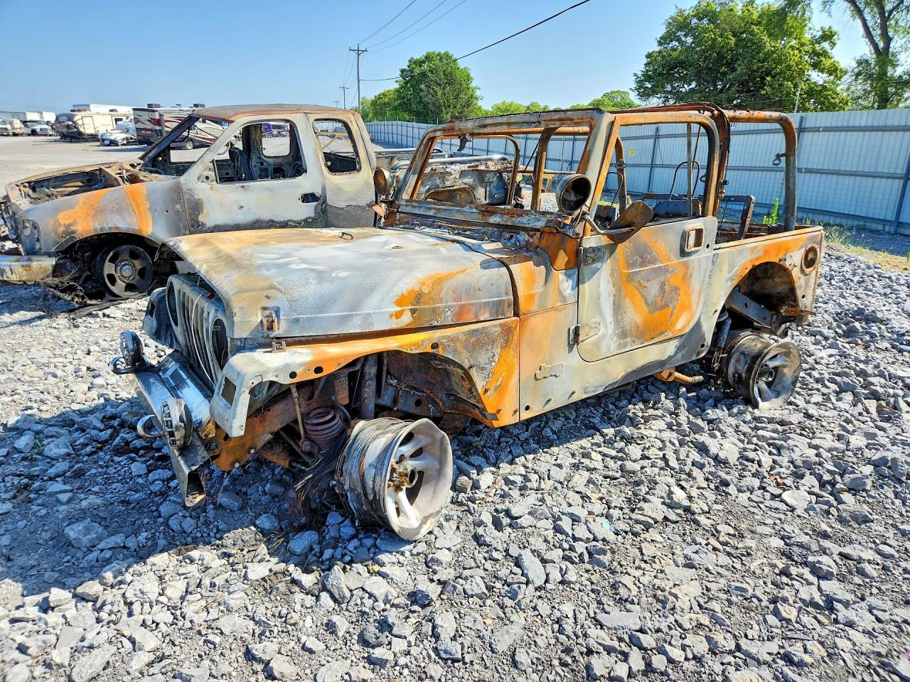 2005 Jeep Wrangler X Пожар vin: 1J4FA39S45P387898