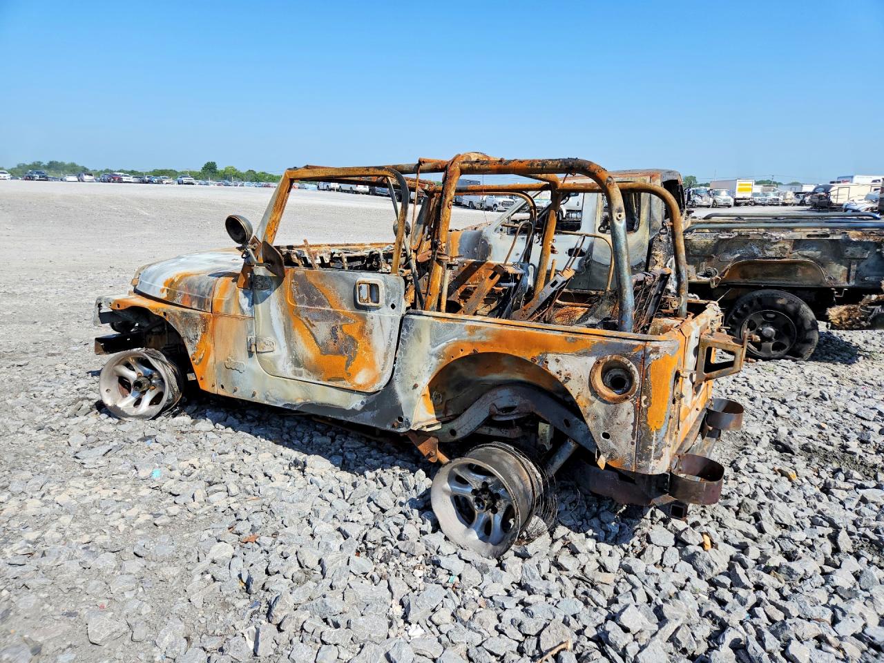 2005 Jeep Wrangler X Пожар vin: 1J4FA39S45P387898