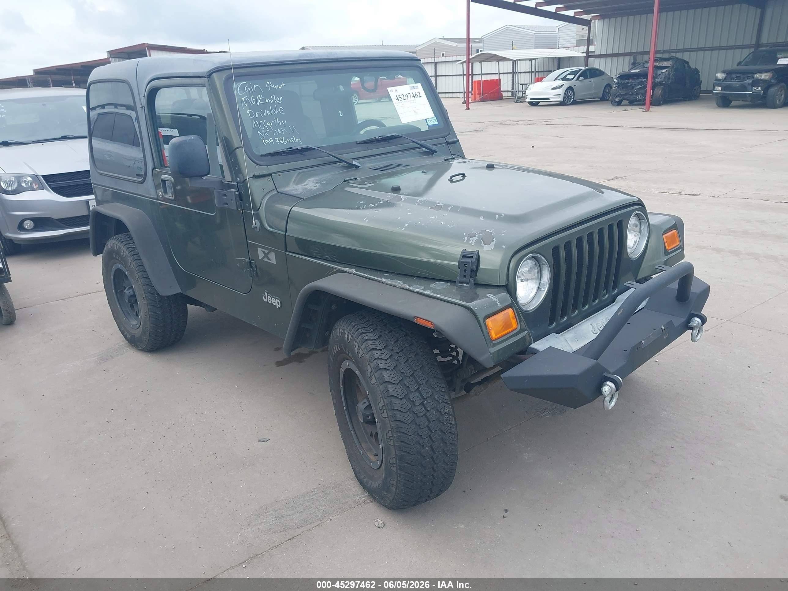 2006 Jeep Wrangler X Green vin: 1J4FA39S46P784951