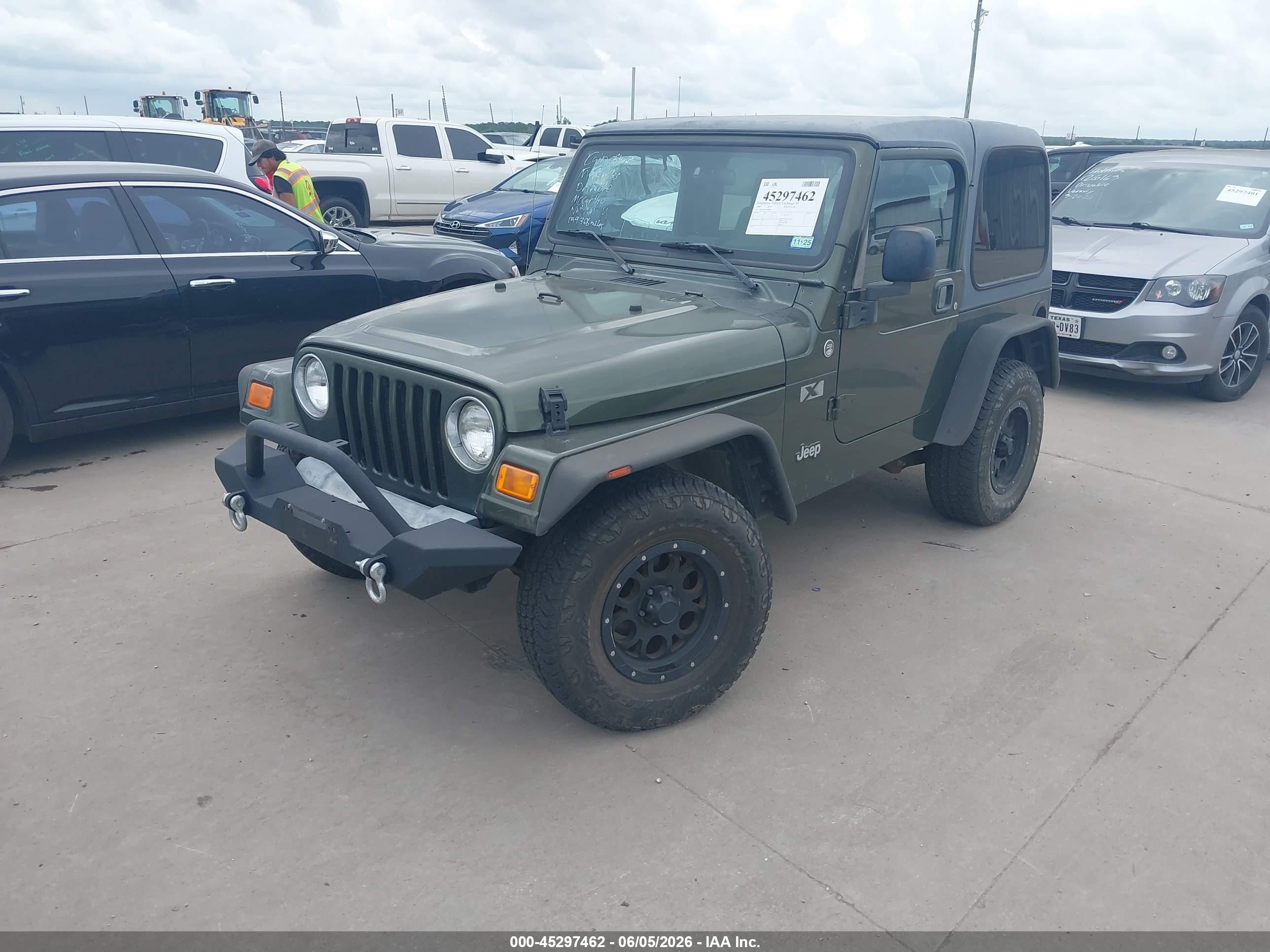 2006 Jeep Wrangler X Green vin: 1J4FA39S46P784951