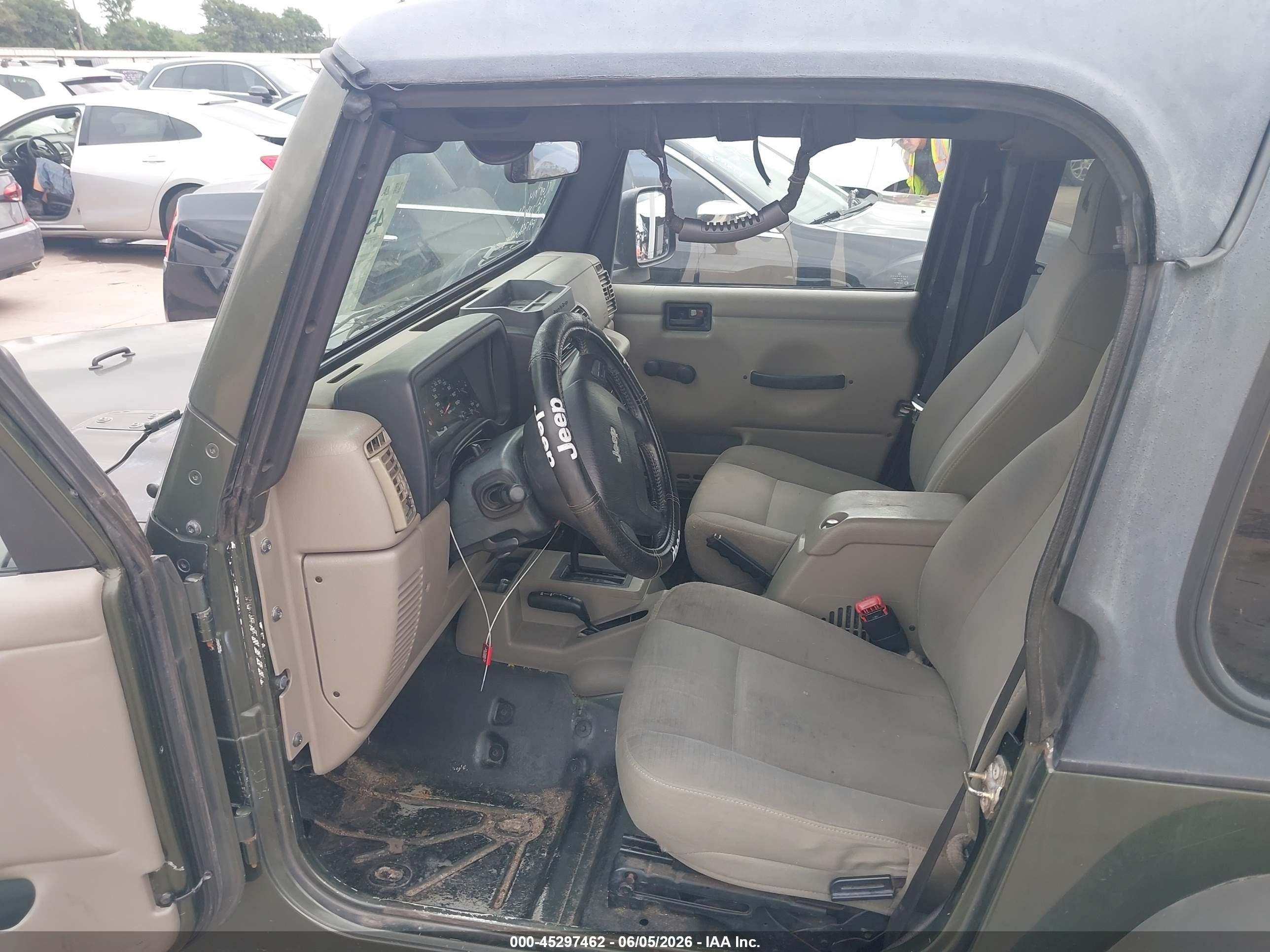 2006 Jeep Wrangler X Green vin: 1J4FA39S46P784951