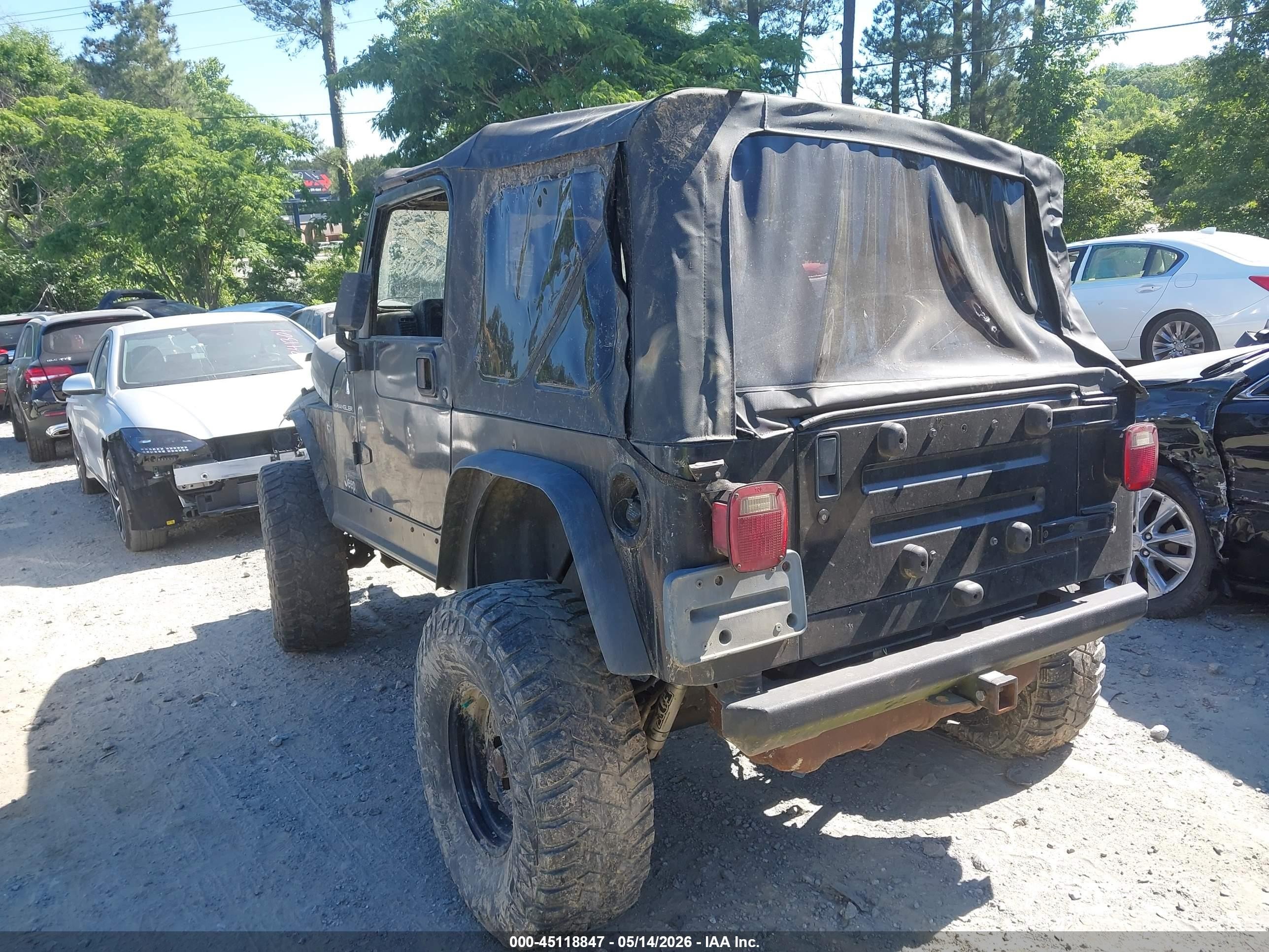 2002 Jeep Wrangler X Black vin: 1J4FA39S52P748115