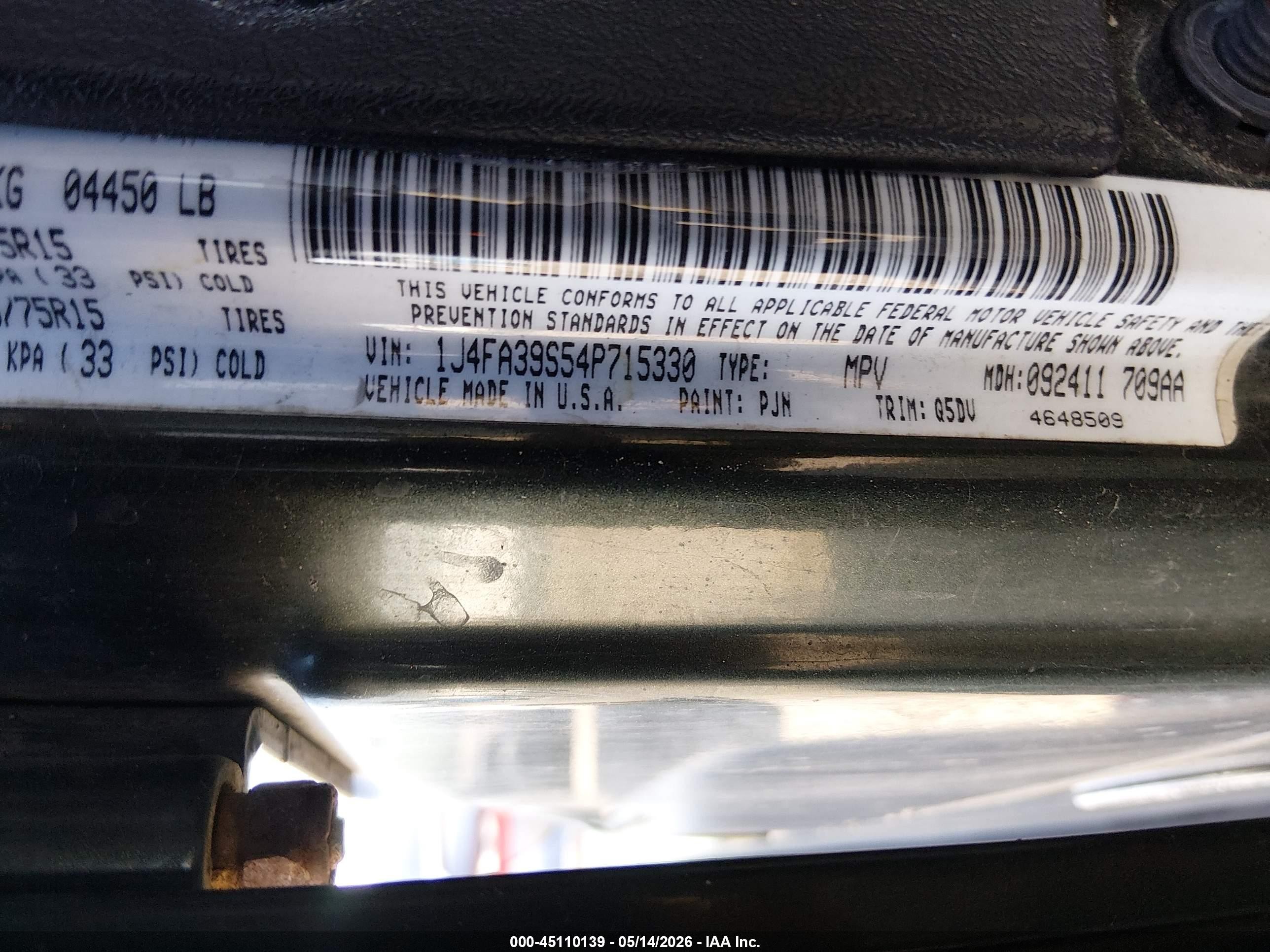 2004 Jeep Wrangler X Зеленый vin: 1J4FA39S54P715330