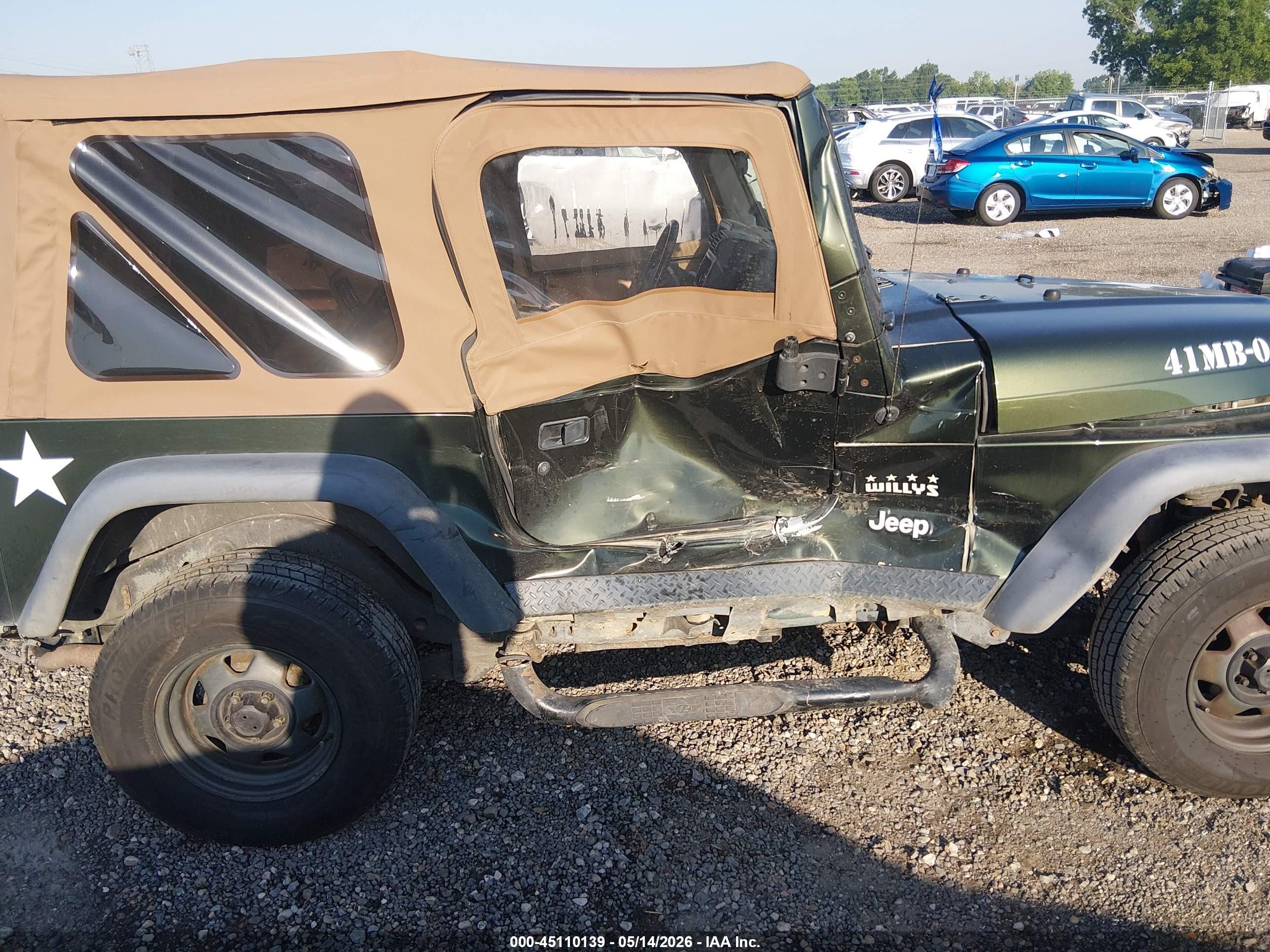 2004 Jeep Wrangler X Зеленый vin: 1J4FA39S54P715330