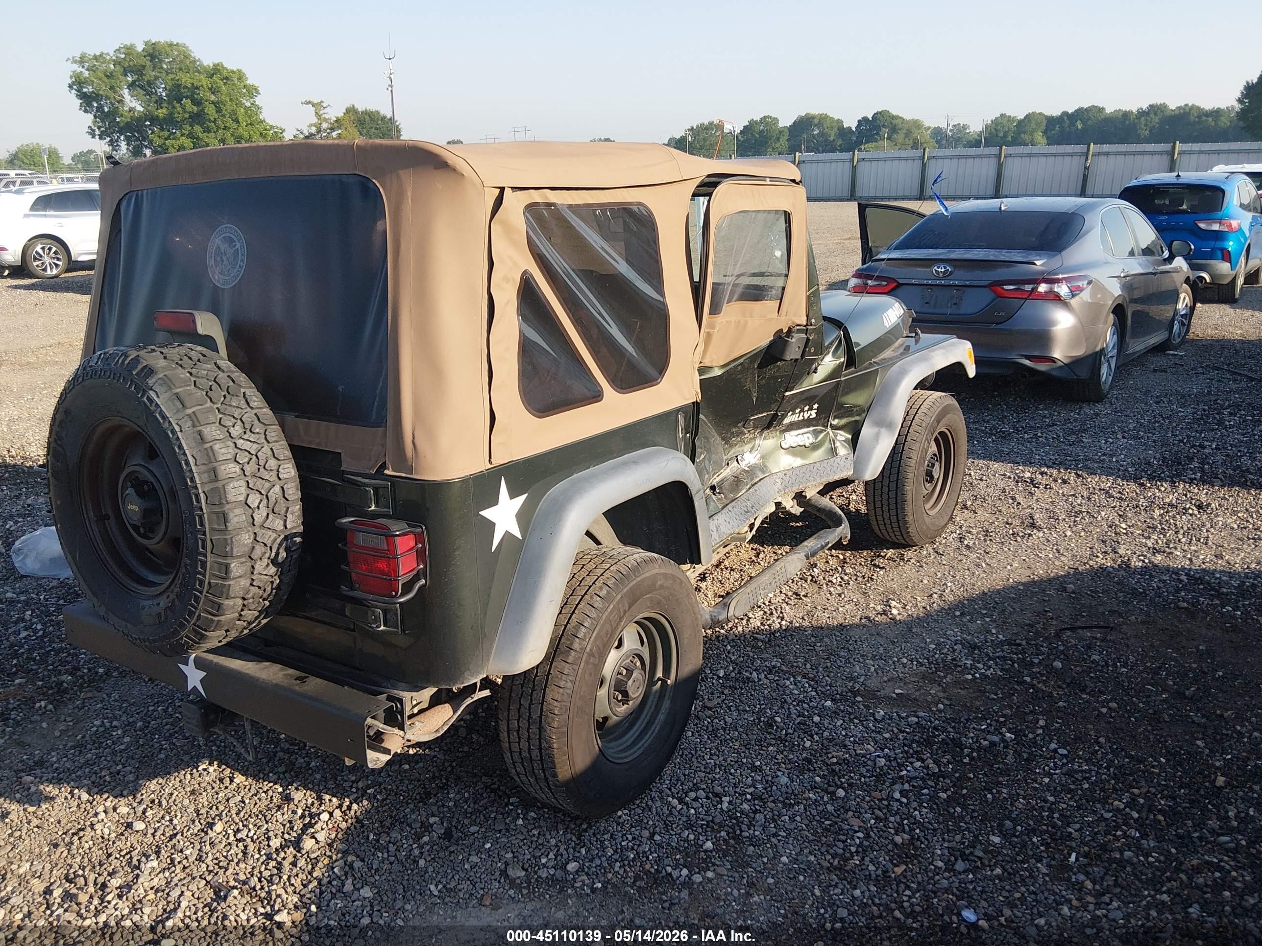 2004 Jeep Wrangler X Зеленый vin: 1J4FA39S54P715330