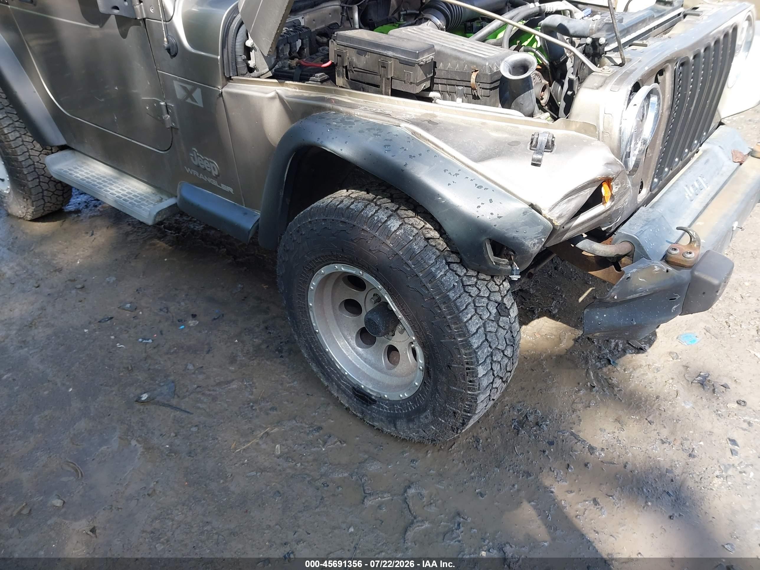 2004 Jeep Wrangler X Beige vin: 1J4FA39S54P793073
