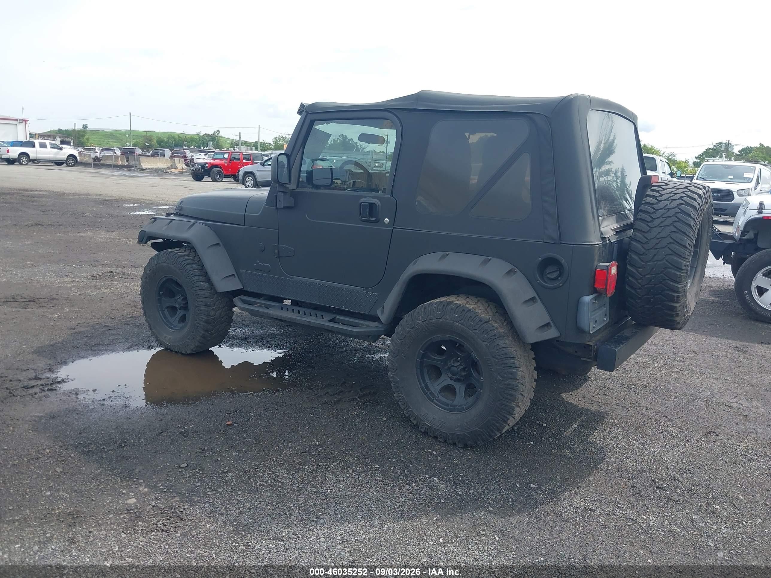 2006 Jeep Wrangler X Black vin: 1J4FA39S56P774087