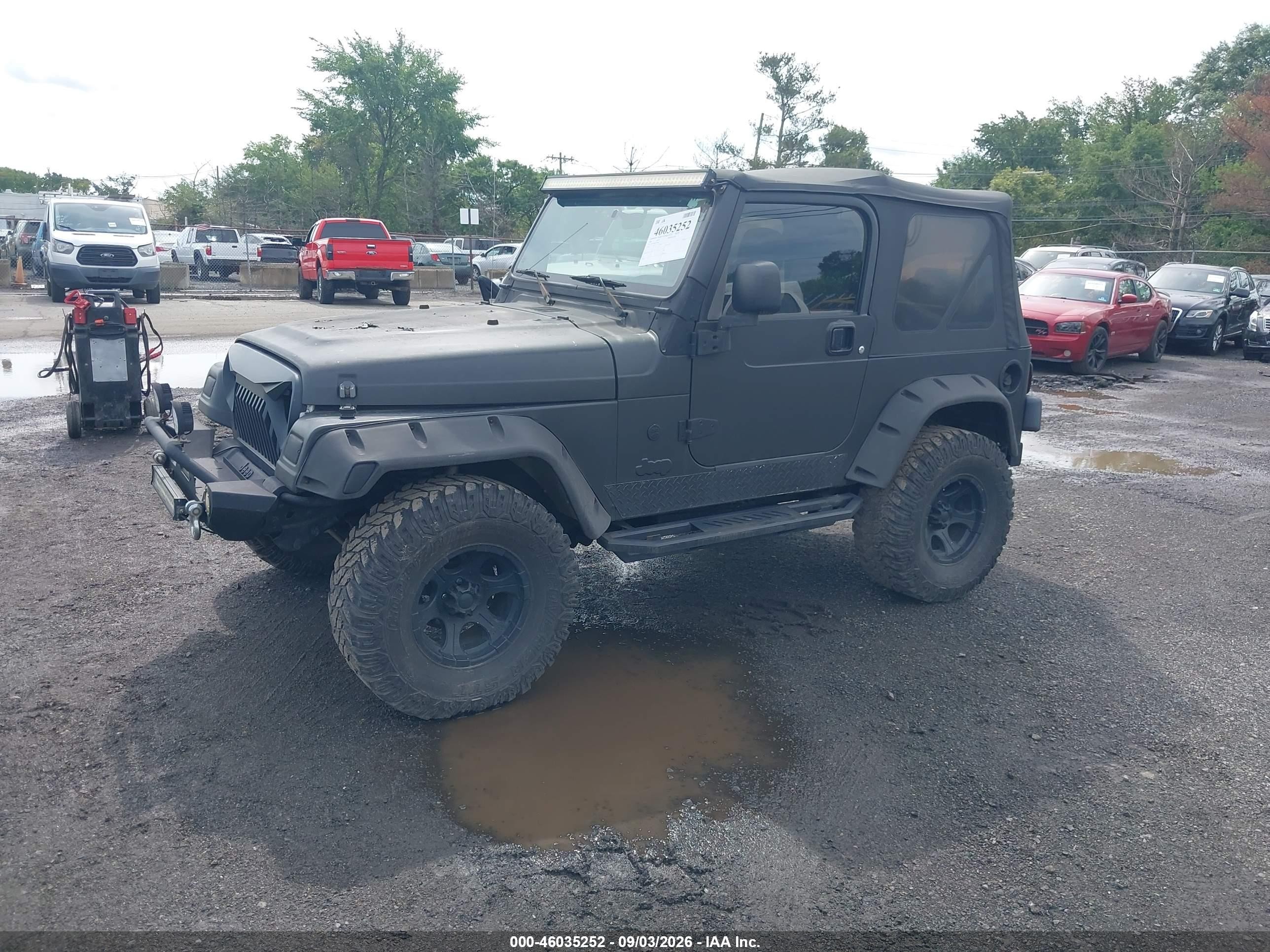 2006 Jeep Wrangler X Black vin: 1J4FA39S56P774087