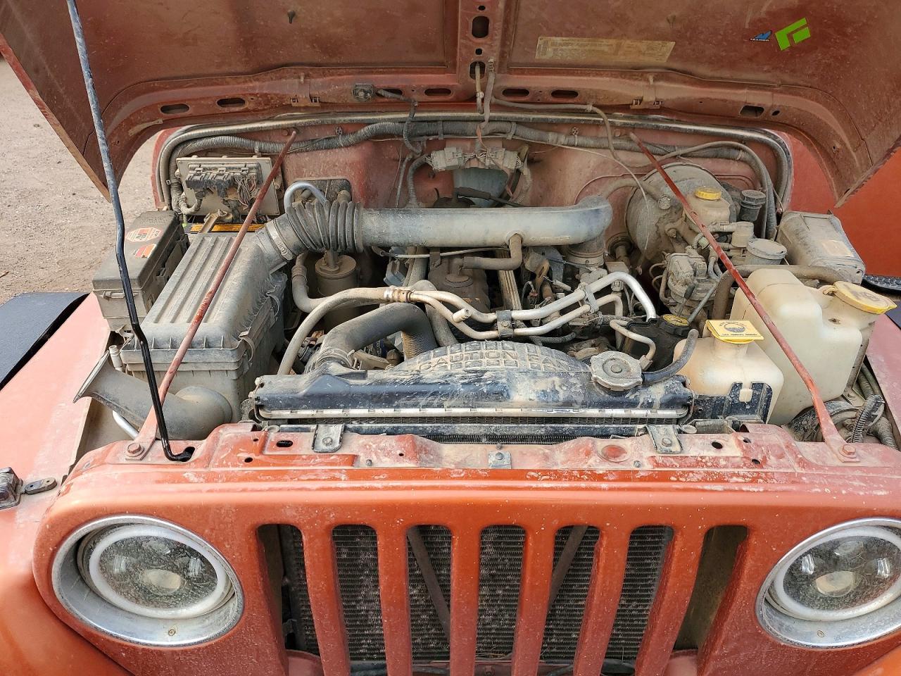 2002 Jeep Wrangler / Tj X Orange vin: 1J4FA39S62P750472