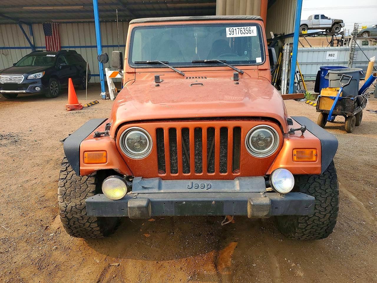 2002 Jeep Wrangler / Tj X Orange vin: 1J4FA39S62P750472