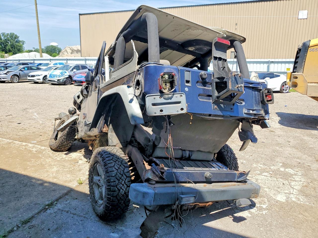 2003 Jeep Wrangler Commando Blue vin: 1J4FA39S63P319132