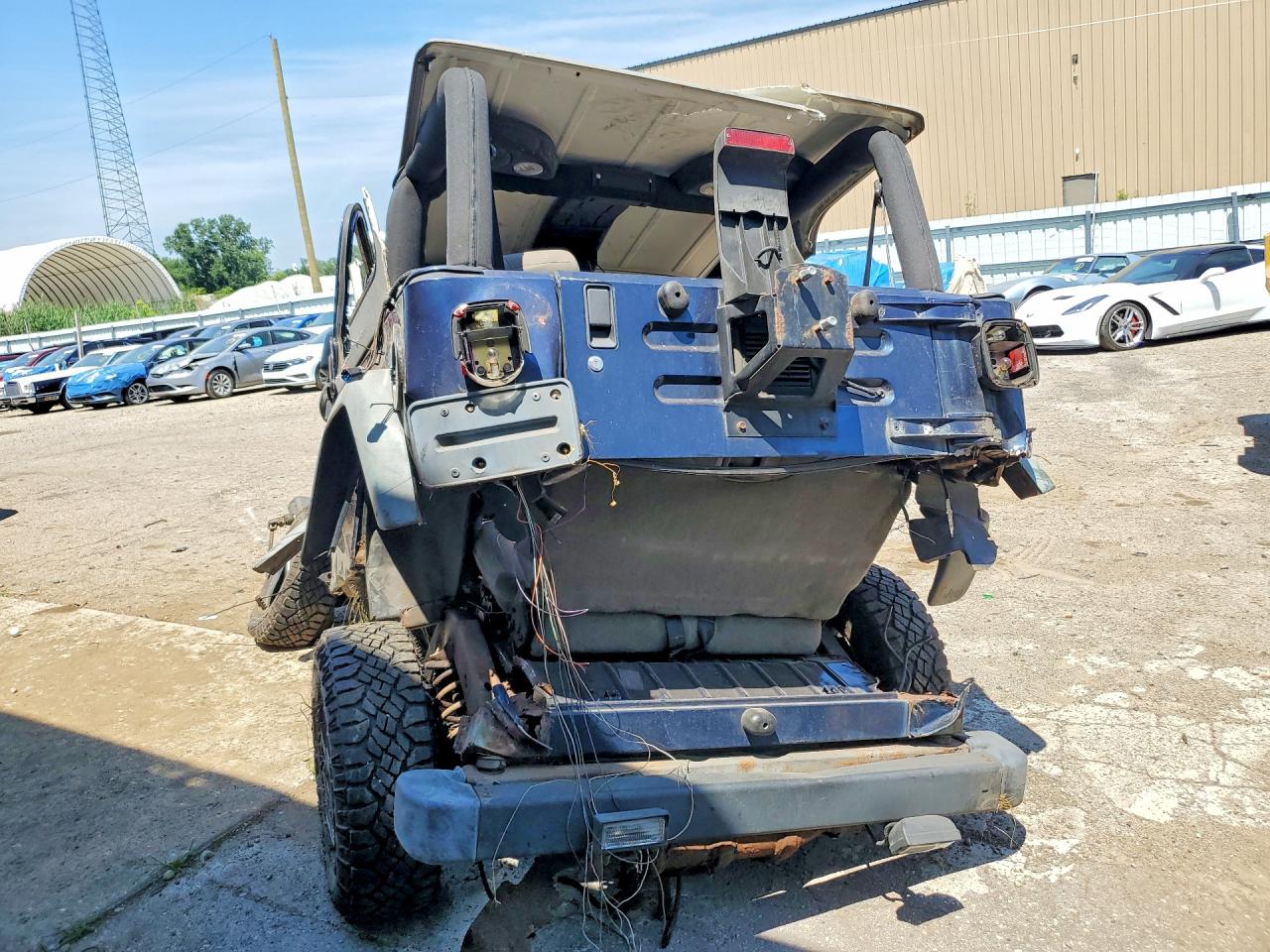 2003 Jeep Wrangler Commando Blue vin: 1J4FA39S63P319132