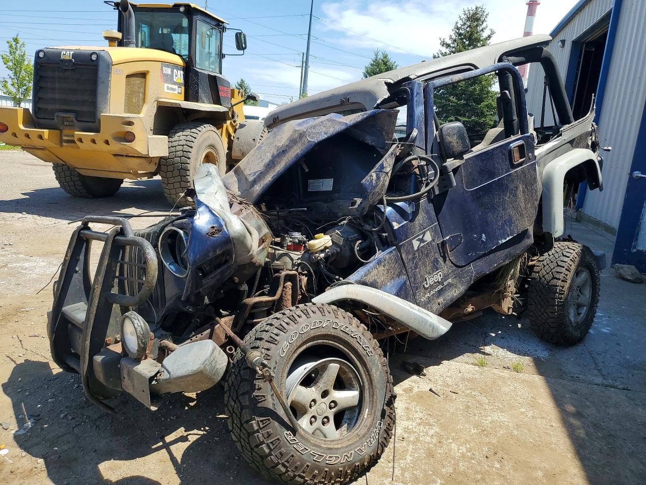 2003 Jeep Wrangler Commando Blue vin: 1J4FA39S63P319132