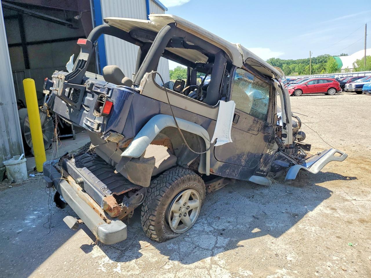 2003 Jeep Wrangler Commando Blue vin: 1J4FA39S63P319132