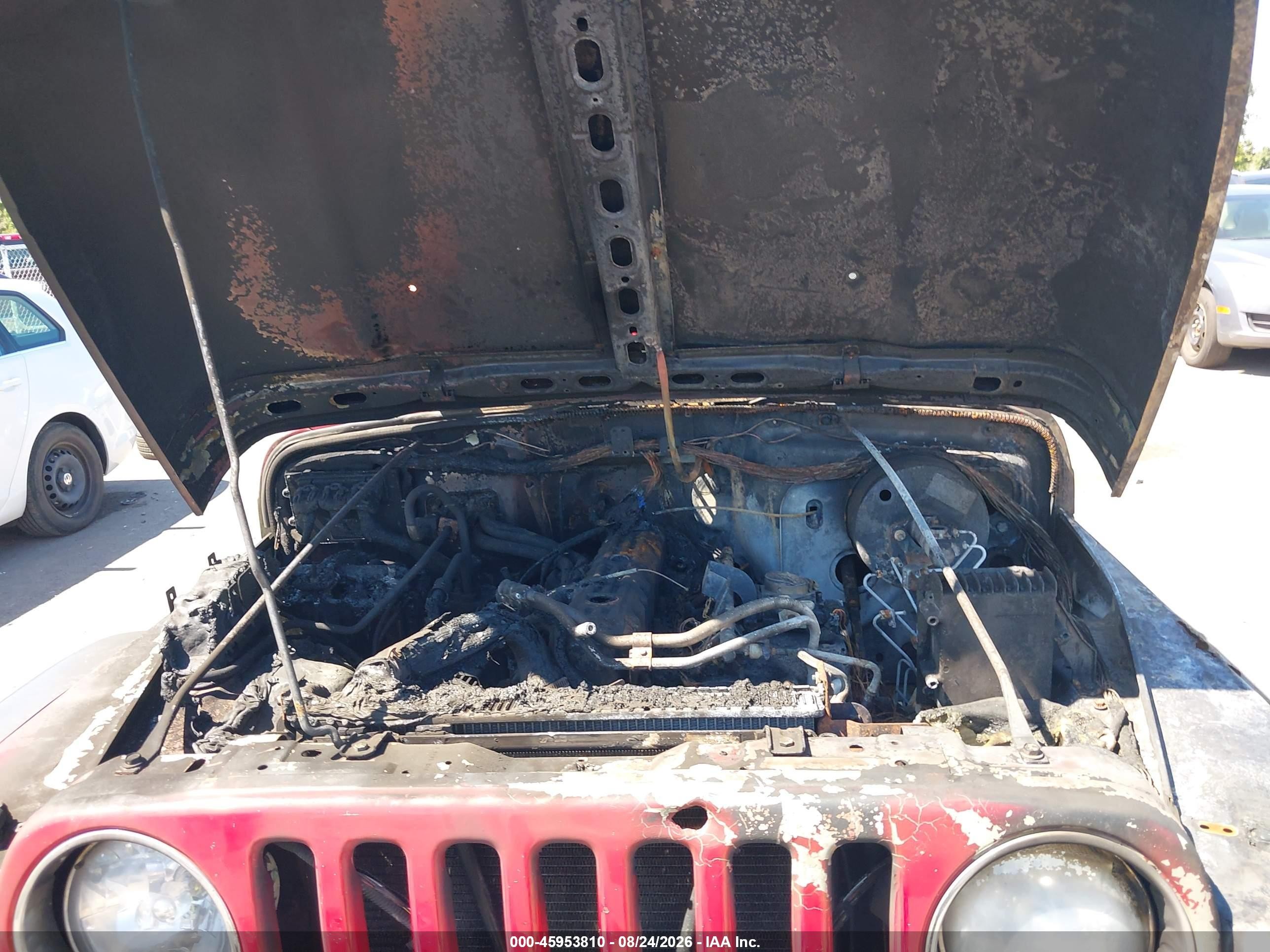 2004 Jeep Wrangler X Красный vin: 1J4FA39S64P727132