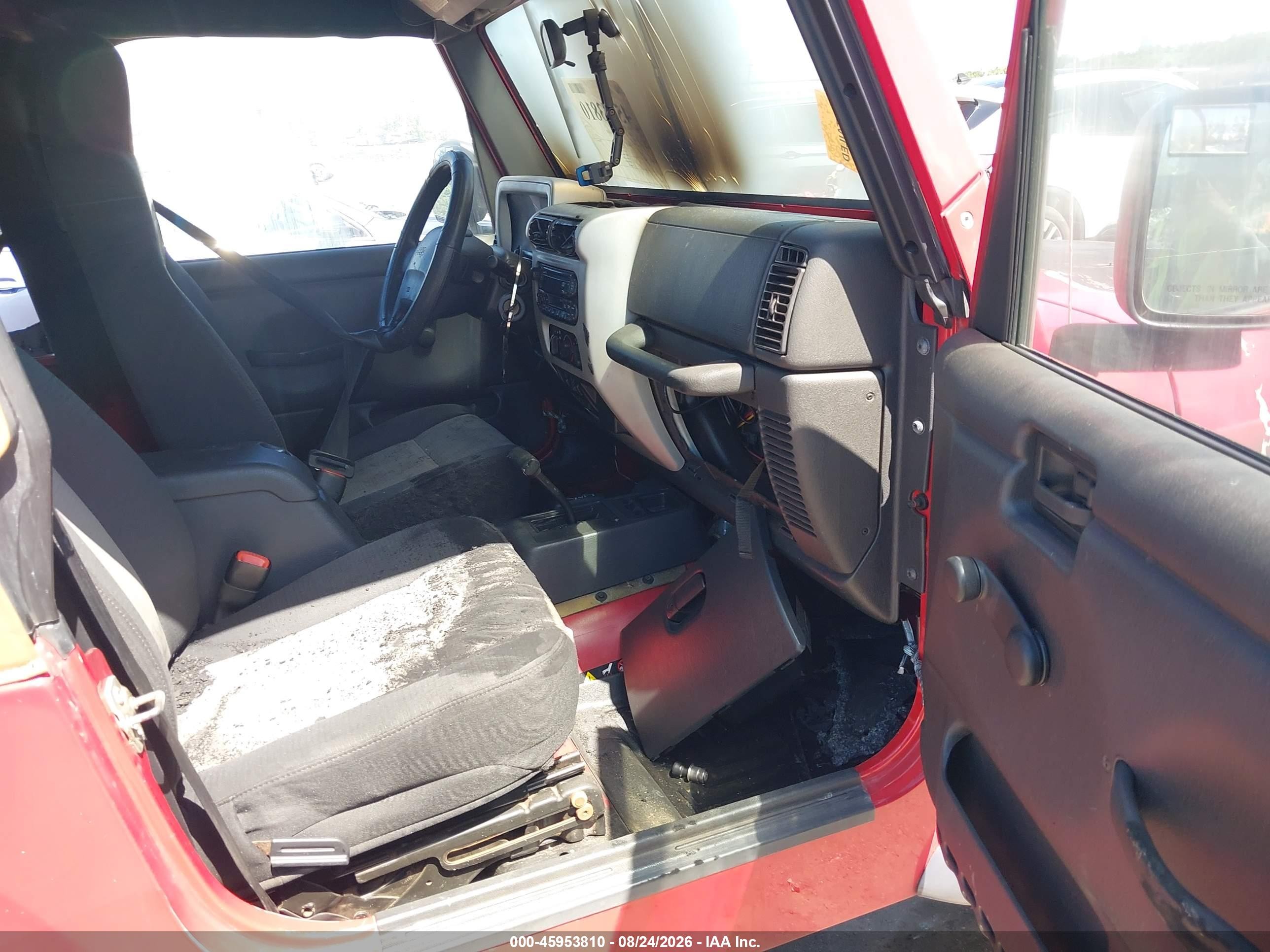 2004 Jeep Wrangler X Красный vin: 1J4FA39S64P727132