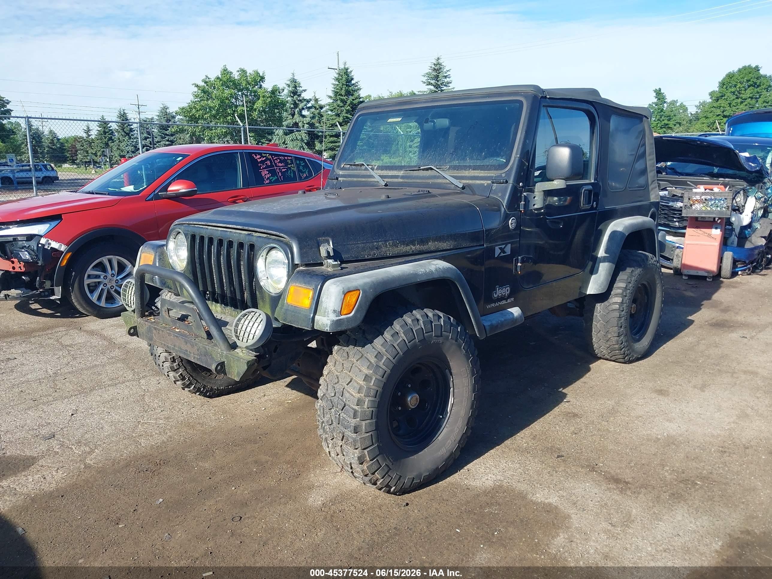 2005 Jeep Wrangler X Black vin: 1J4FA39S65P359522