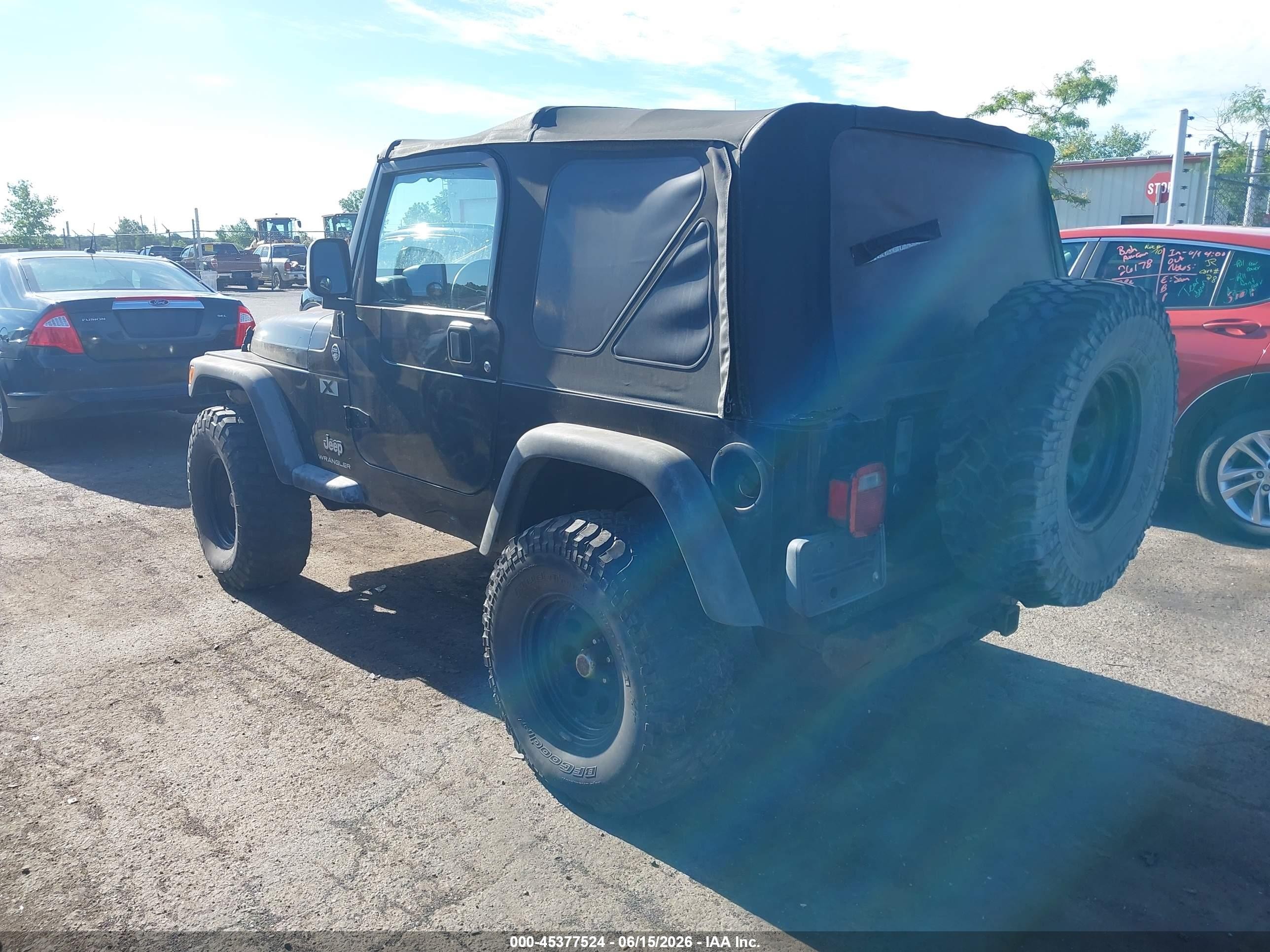 2005 Jeep Wrangler X Black vin: 1J4FA39S65P359522