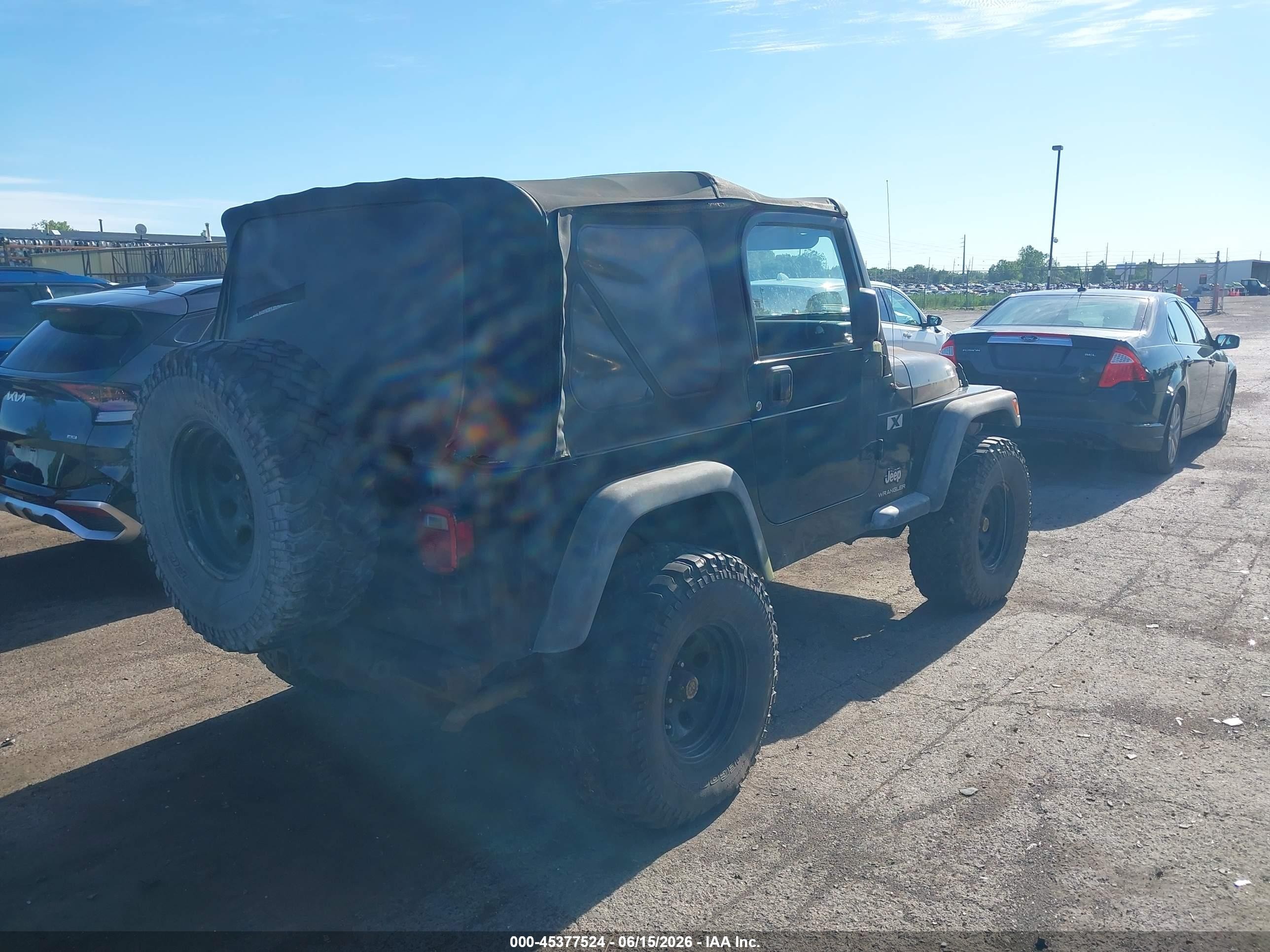 2005 Jeep Wrangler X Black vin: 1J4FA39S65P359522