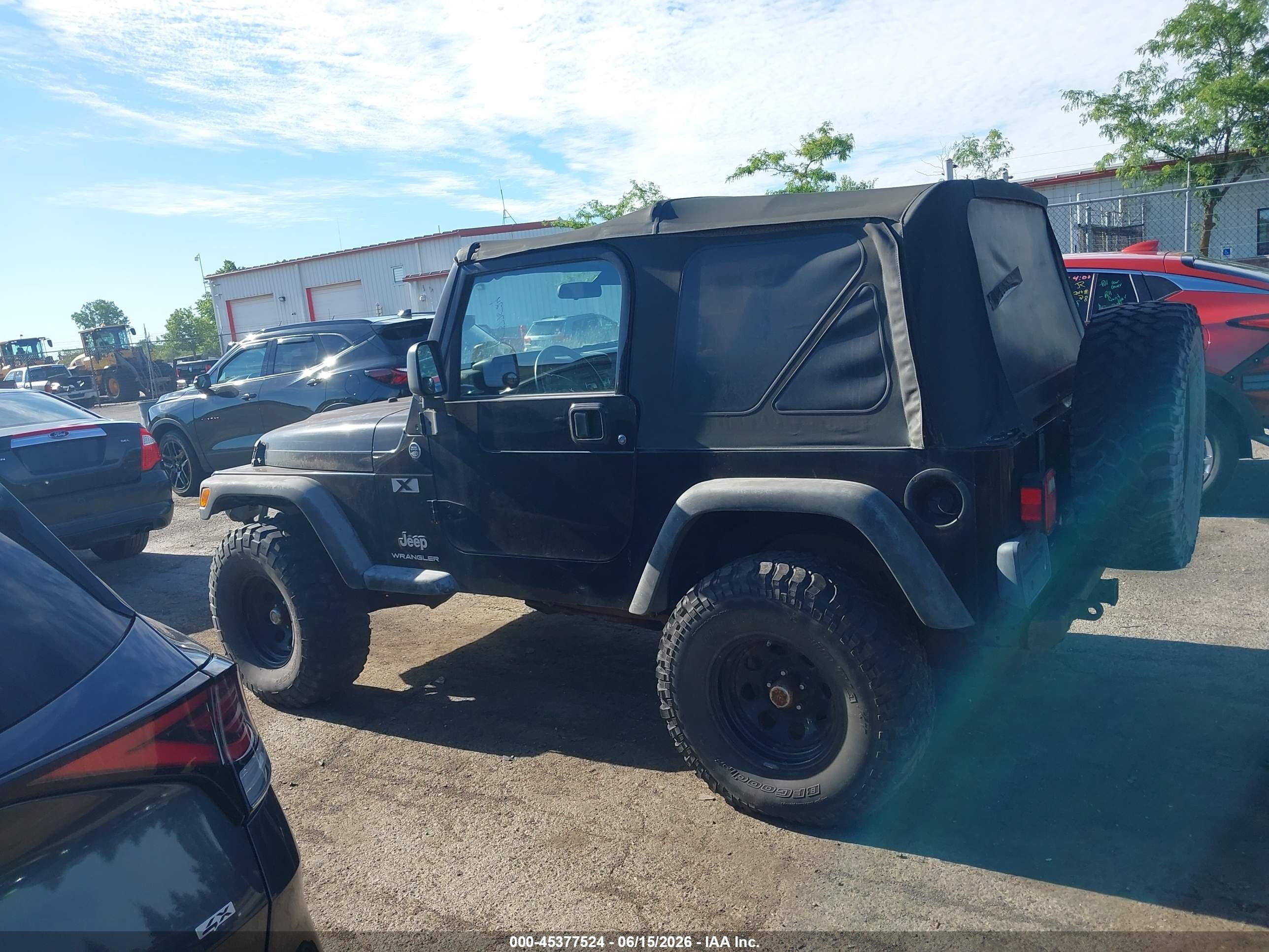 2005 Jeep Wrangler X Black vin: 1J4FA39S65P359522