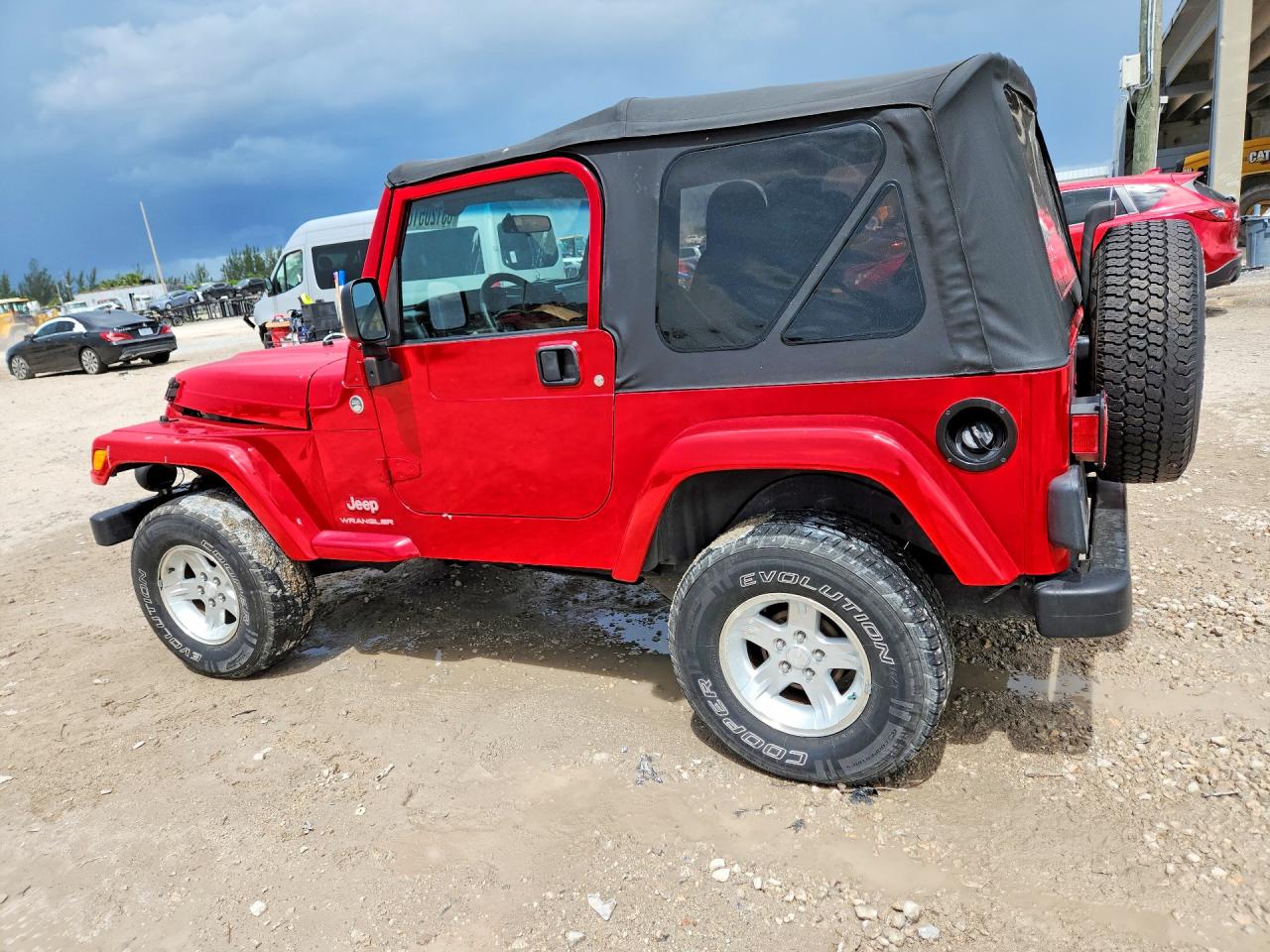 2005 Jeep Wrangler X Red vin: 1J4FA39S65P363490