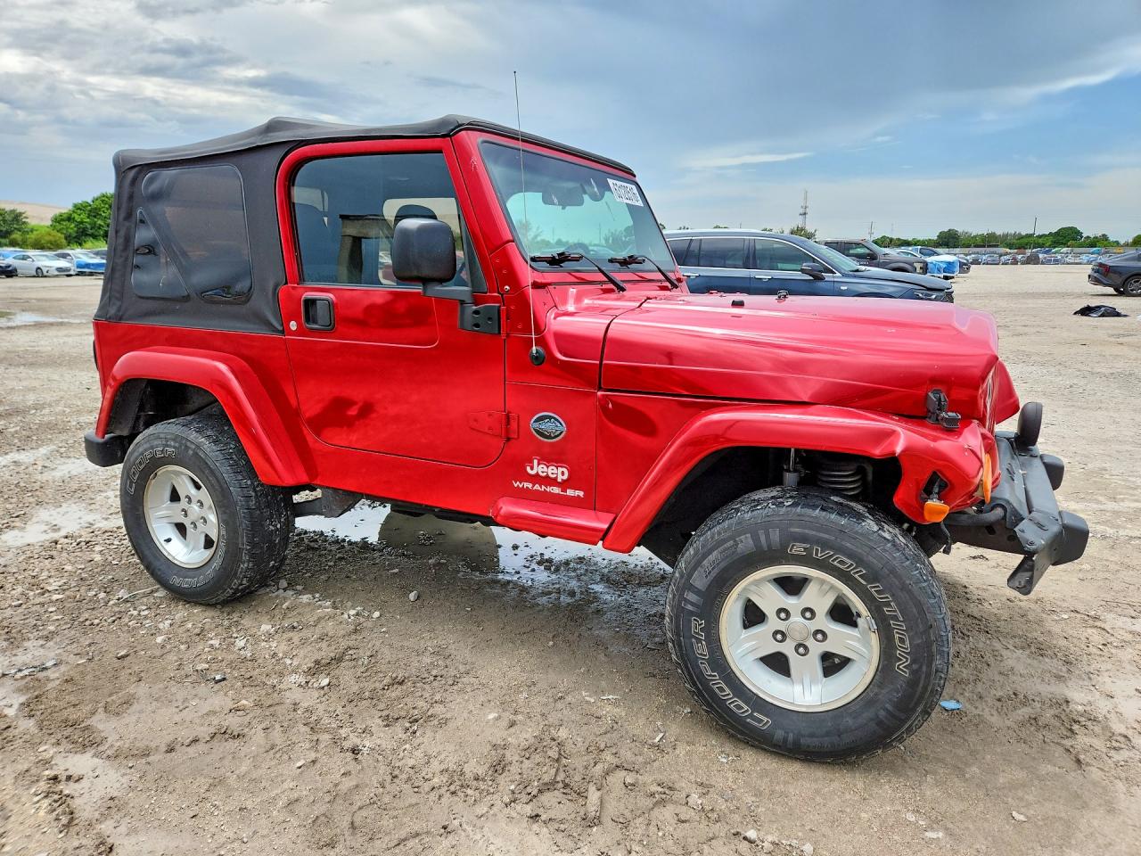 2005 Jeep Wrangler X Red vin: 1J4FA39S65P363490