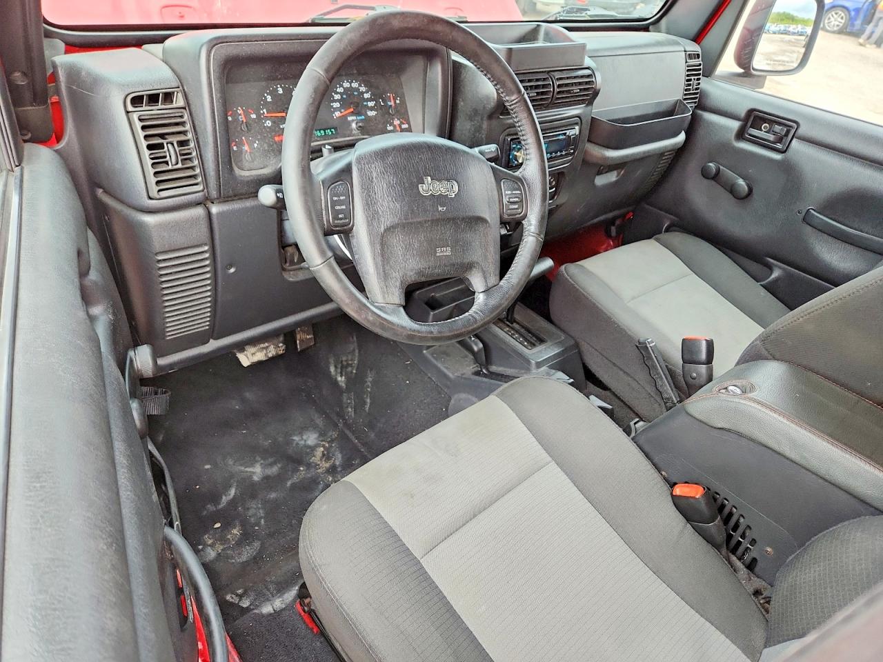 2005 Jeep Wrangler X Red vin: 1J4FA39S65P363490