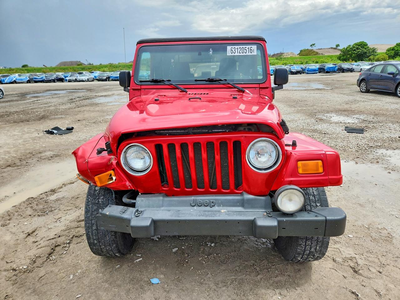 2005 Jeep Wrangler X Red vin: 1J4FA39S65P363490