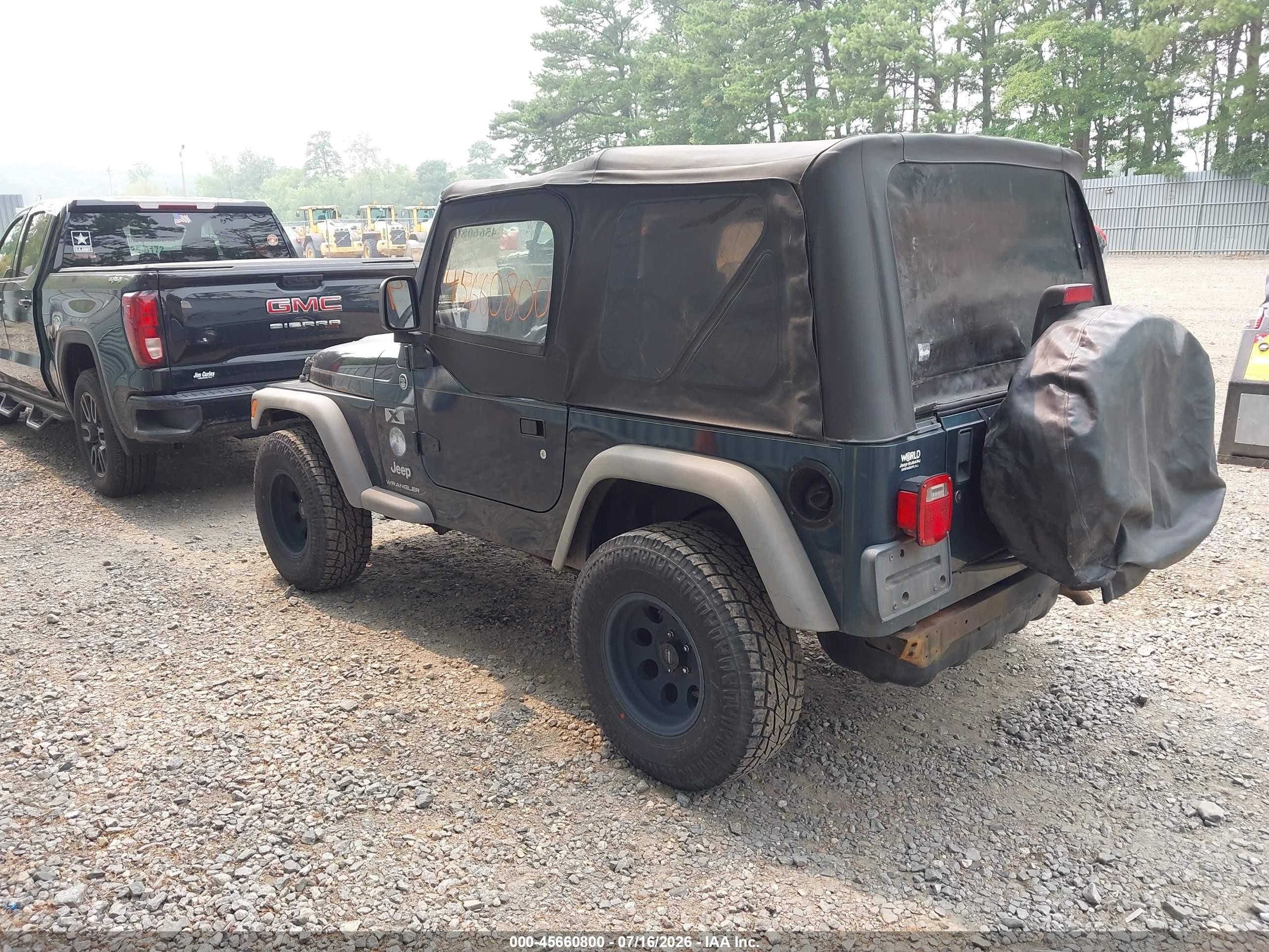 2006 Jeep Wrangler X Green vin: 1J4FA39S66P715162