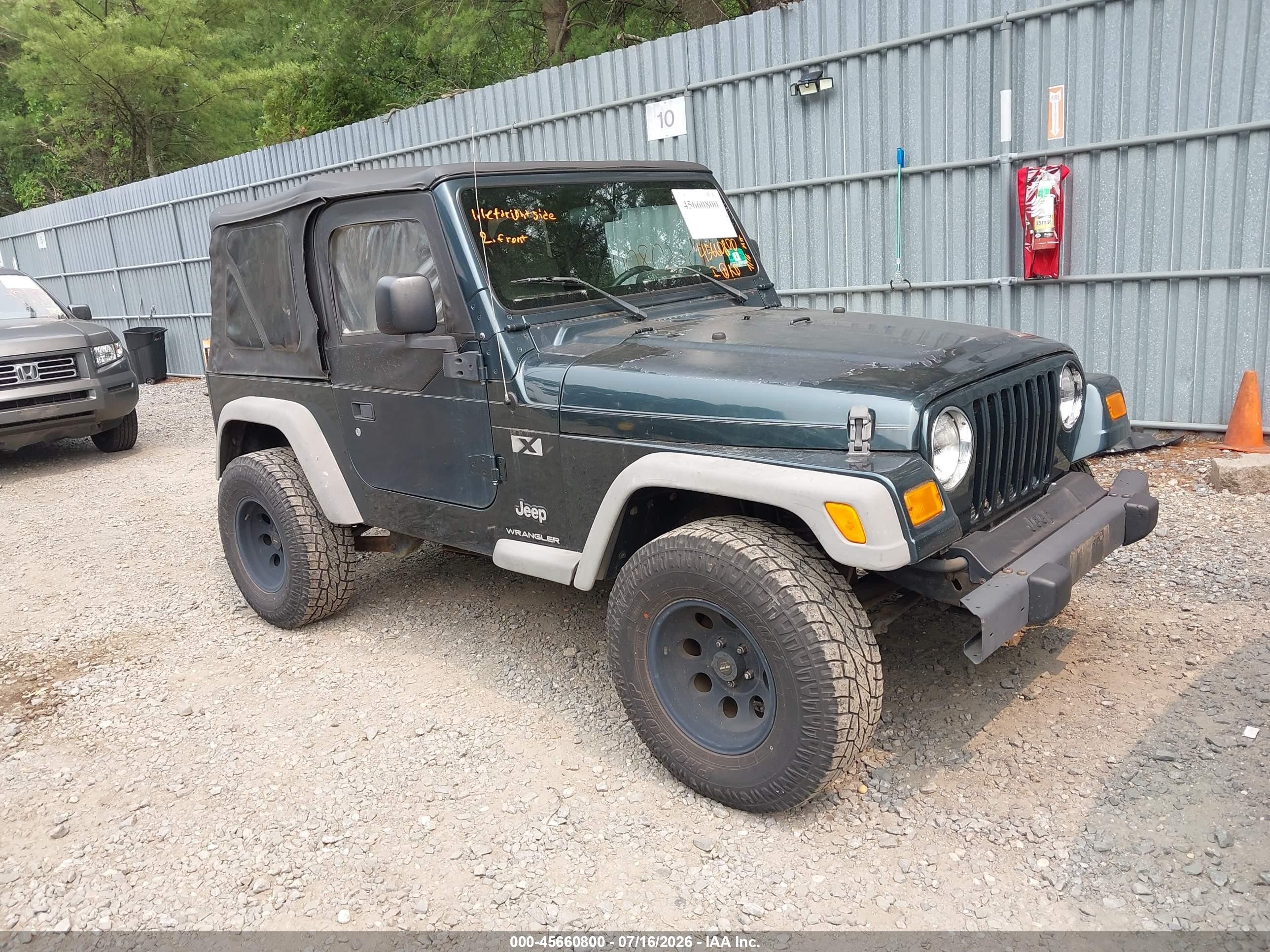 2006 Jeep Wrangler X Green vin: 1J4FA39S66P715162