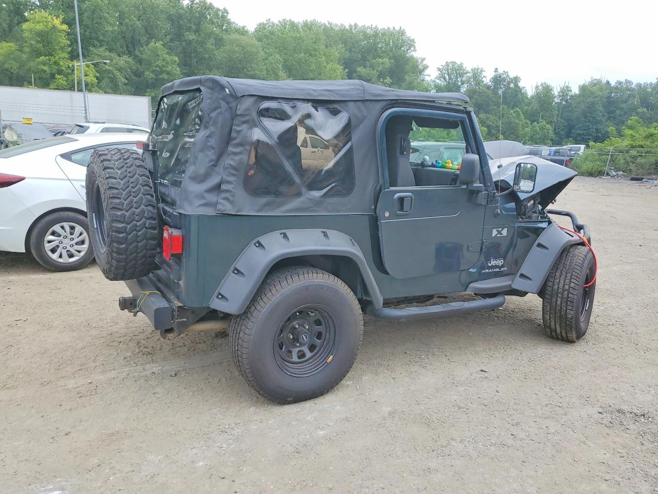 2006 Jeep Wrangler X Green vin: 1J4FA39S66P717185