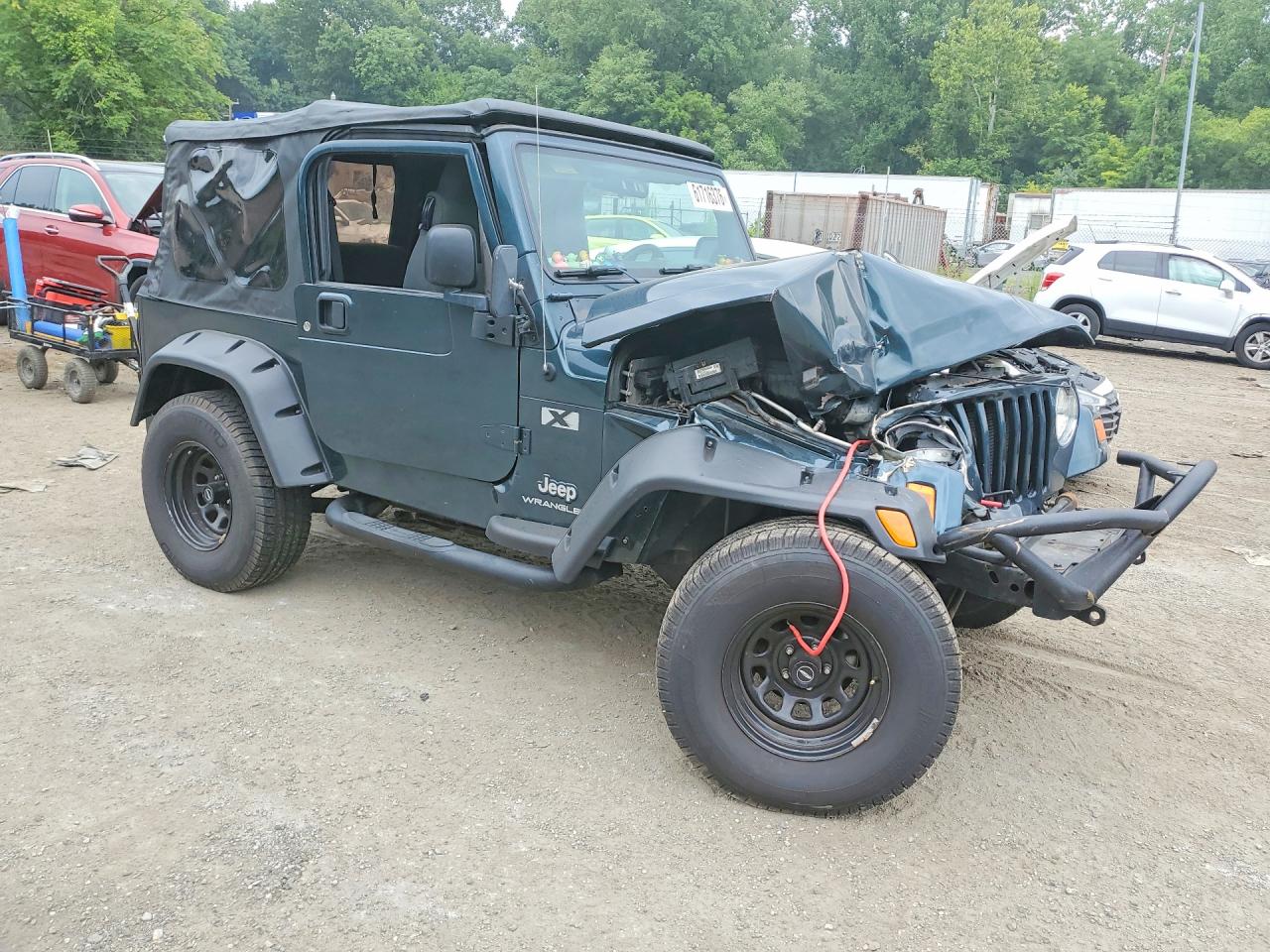 2006 Jeep Wrangler X Green vin: 1J4FA39S66P717185