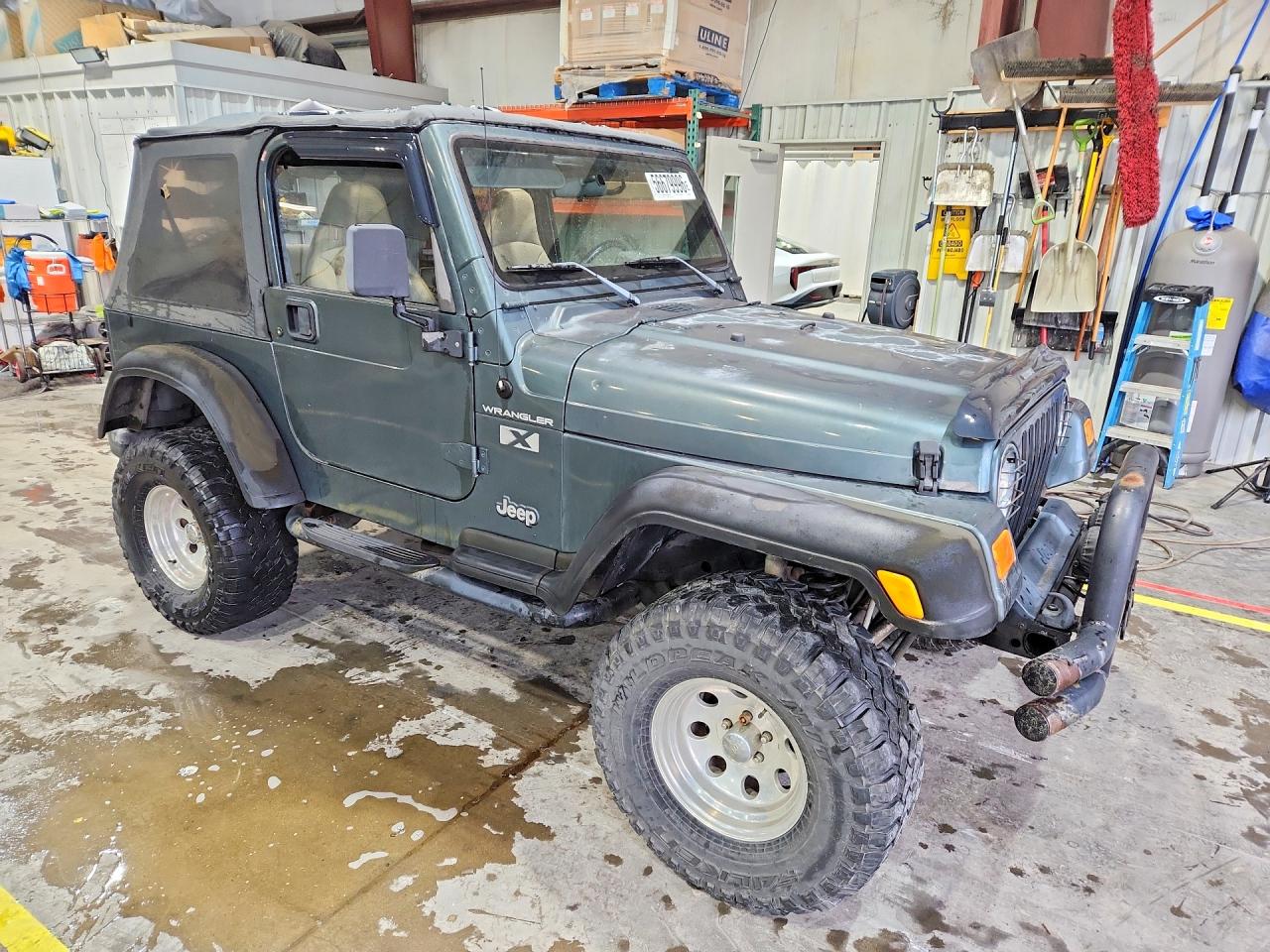 2002 Jeep Wrangler / Tj X Teal vin: 1J4FA39S72P708845