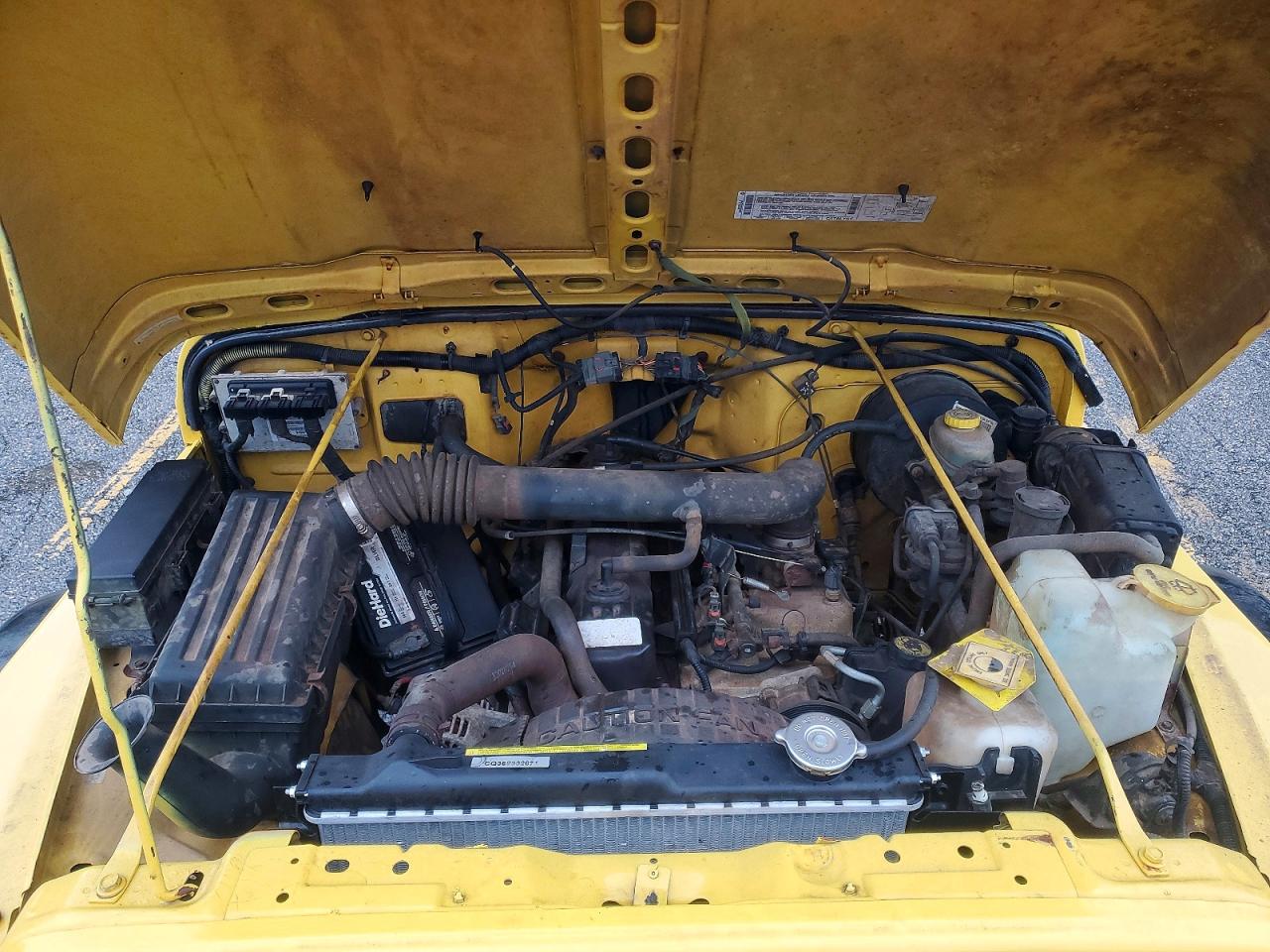 2002 Jeep Wrangler / Tj X Желтый vin: 1J4FA39S72P719179