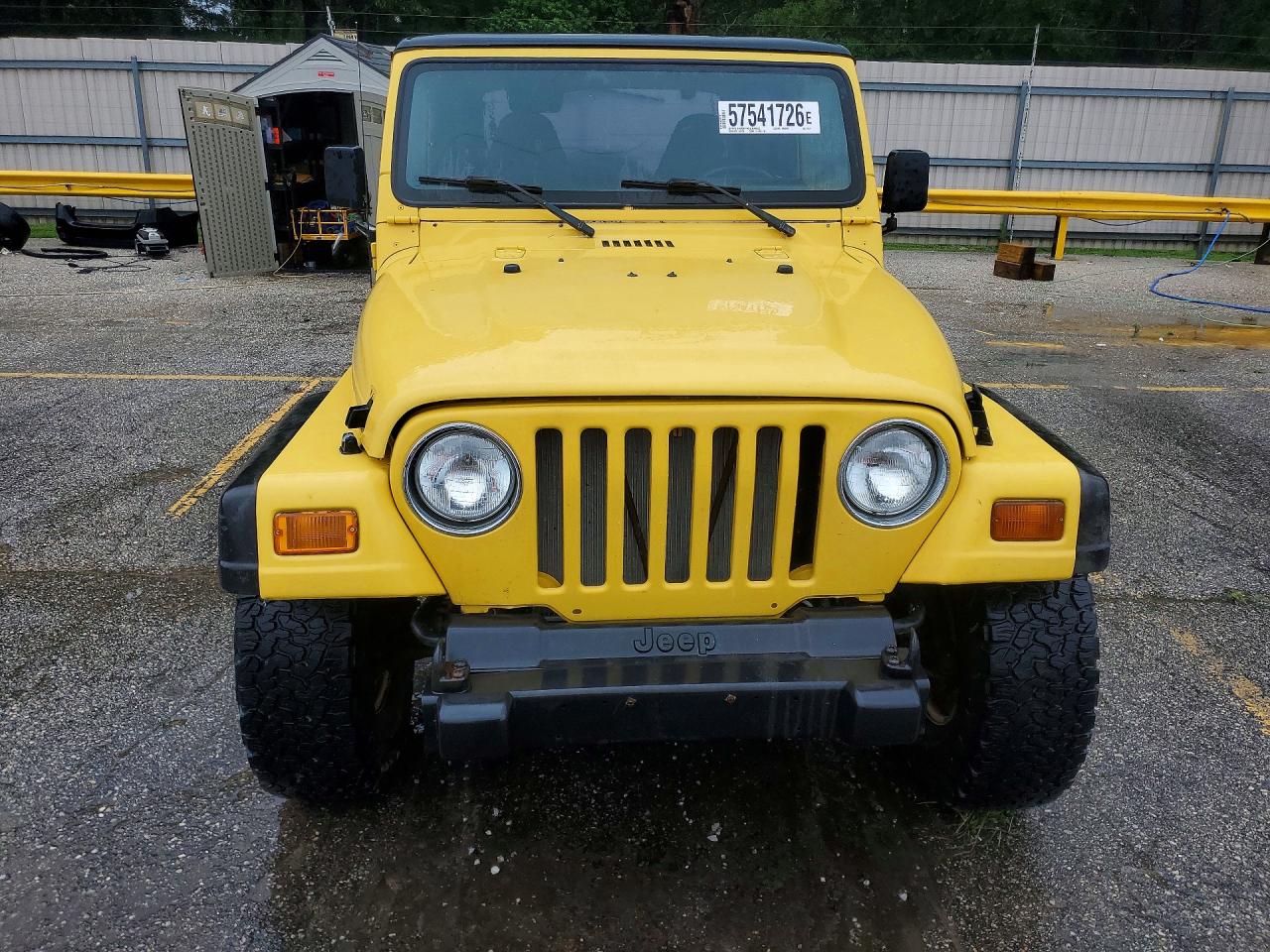 2002 Jeep Wrangler / Tj X Желтый vin: 1J4FA39S72P719179
