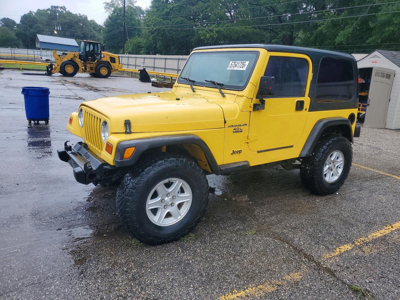 2002 Jeep Wrangler / Tj X Желтый vin: 1J4FA39S72P719179