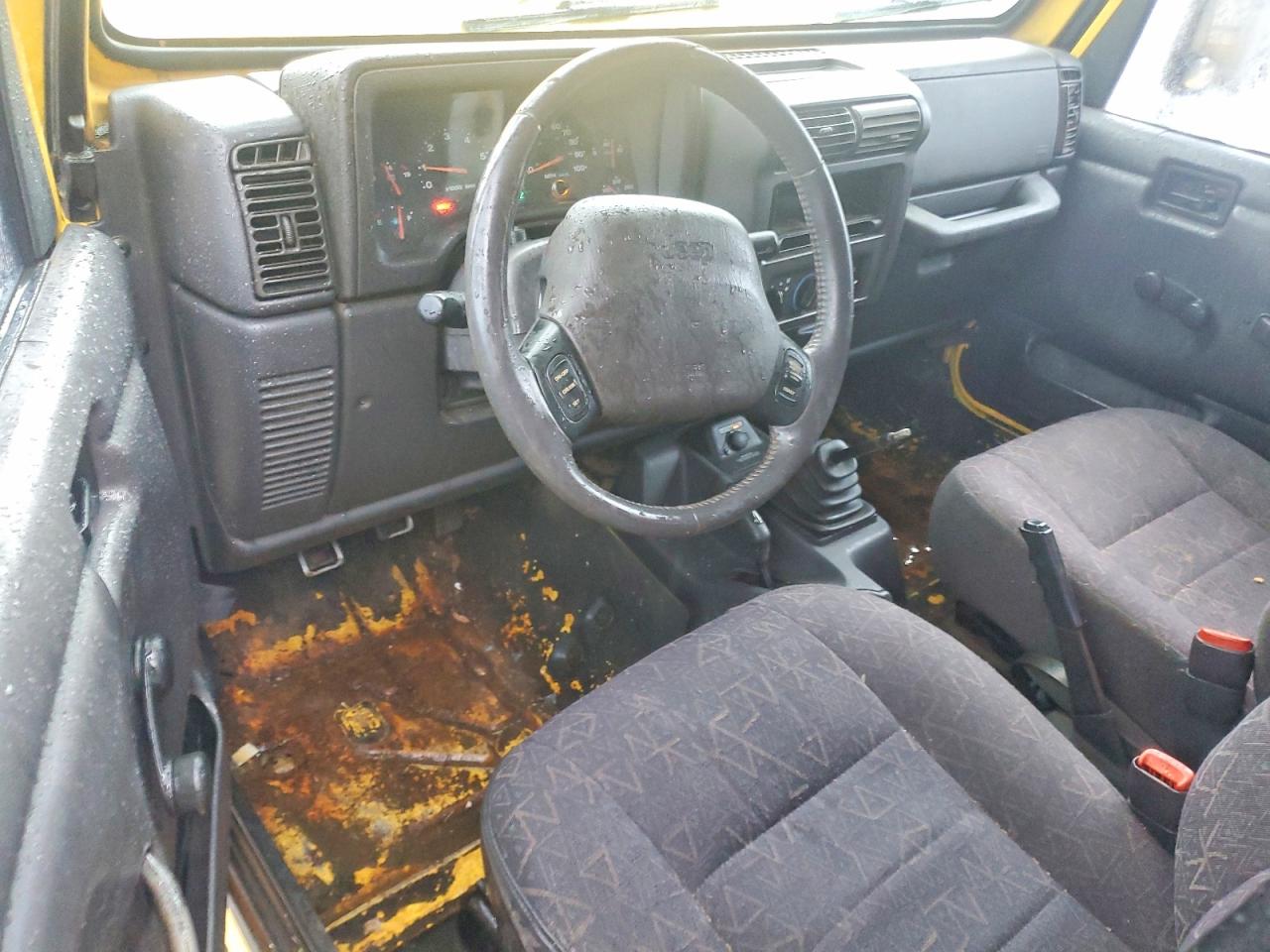 2002 Jeep Wrangler / Tj X Желтый vin: 1J4FA39S72P719179