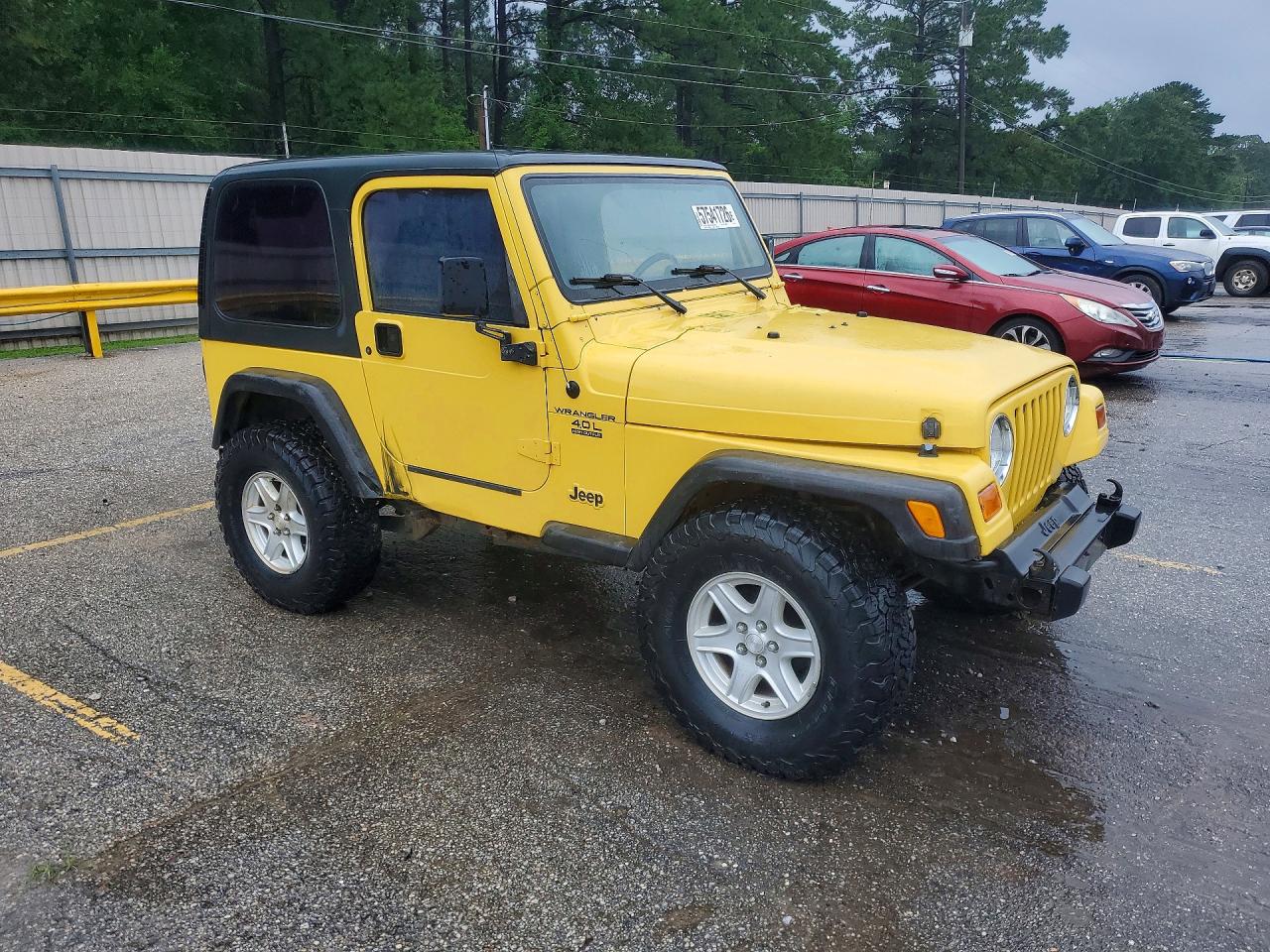 2002 Jeep Wrangler / Tj X Желтый vin: 1J4FA39S72P719179