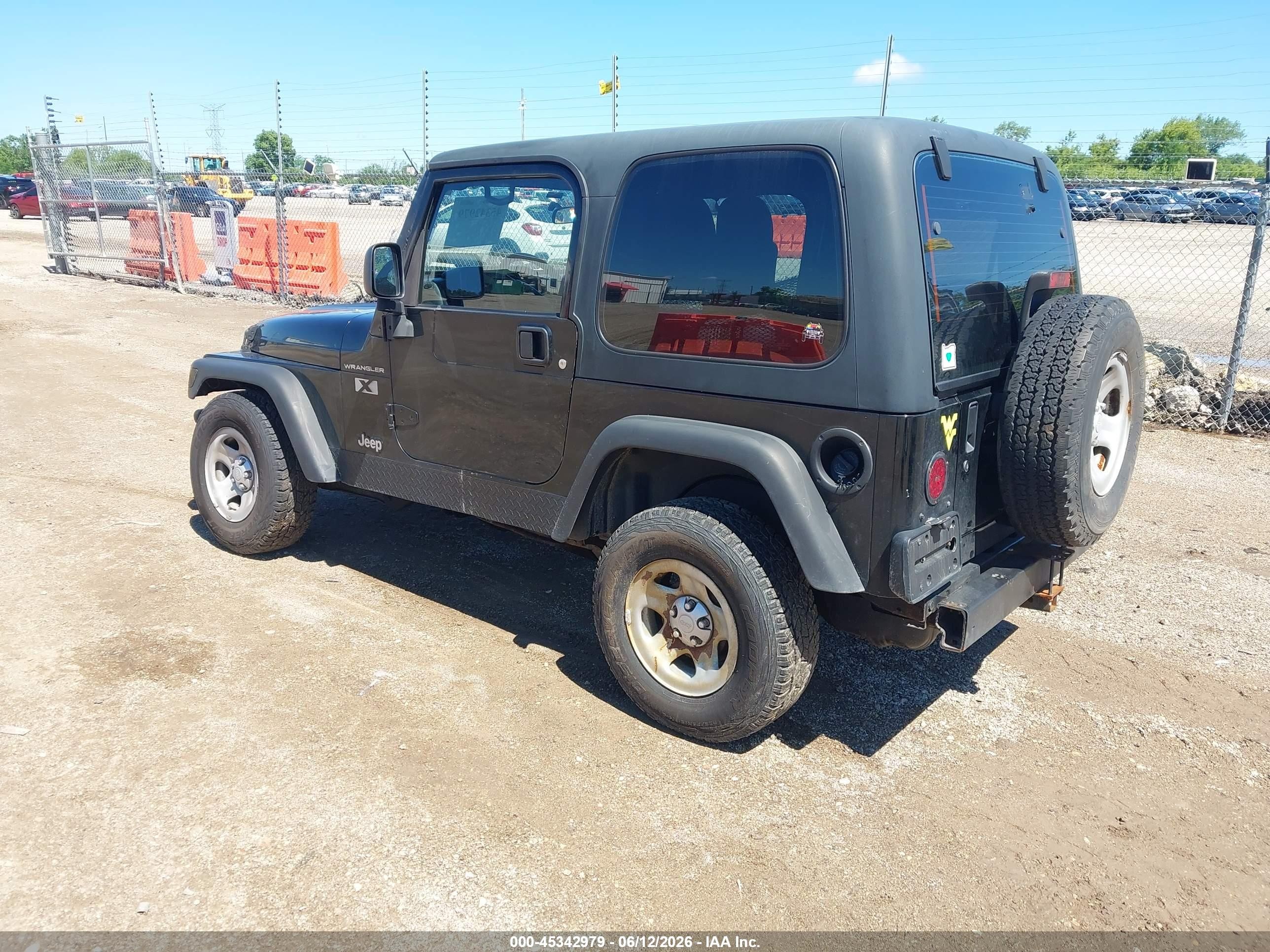 2003 Jeep Wrangler X Black vin: 1J4FA39S73P360806