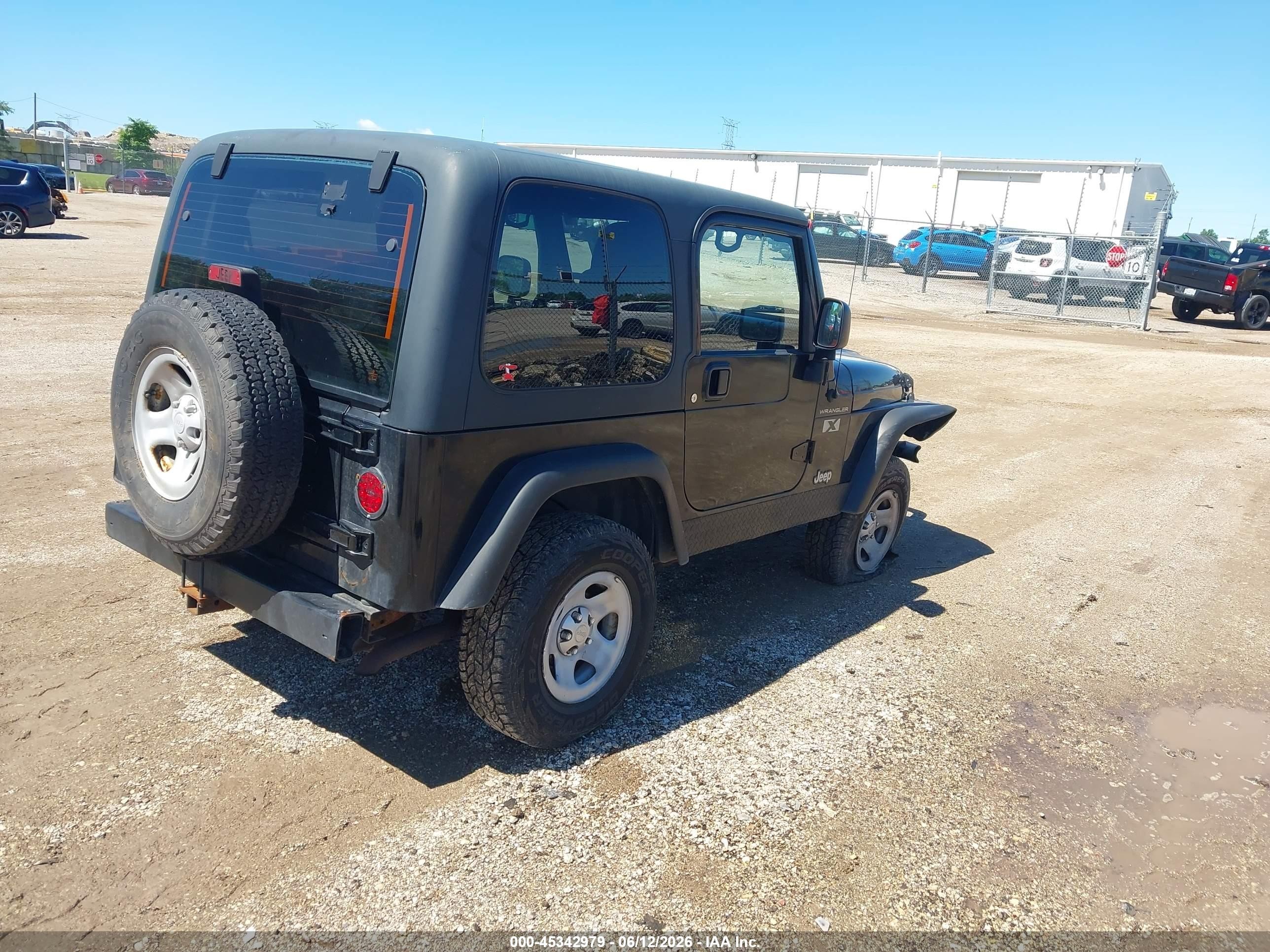 2003 Jeep Wrangler X Black vin: 1J4FA39S73P360806