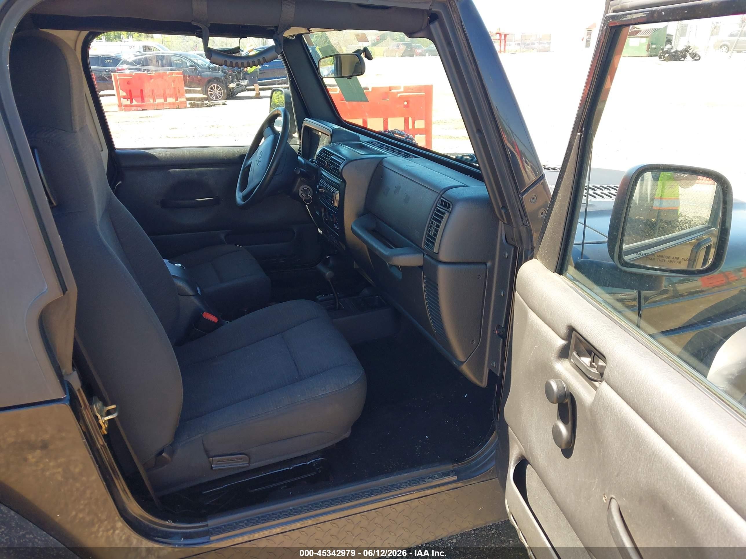 2003 Jeep Wrangler X Black vin: 1J4FA39S73P360806