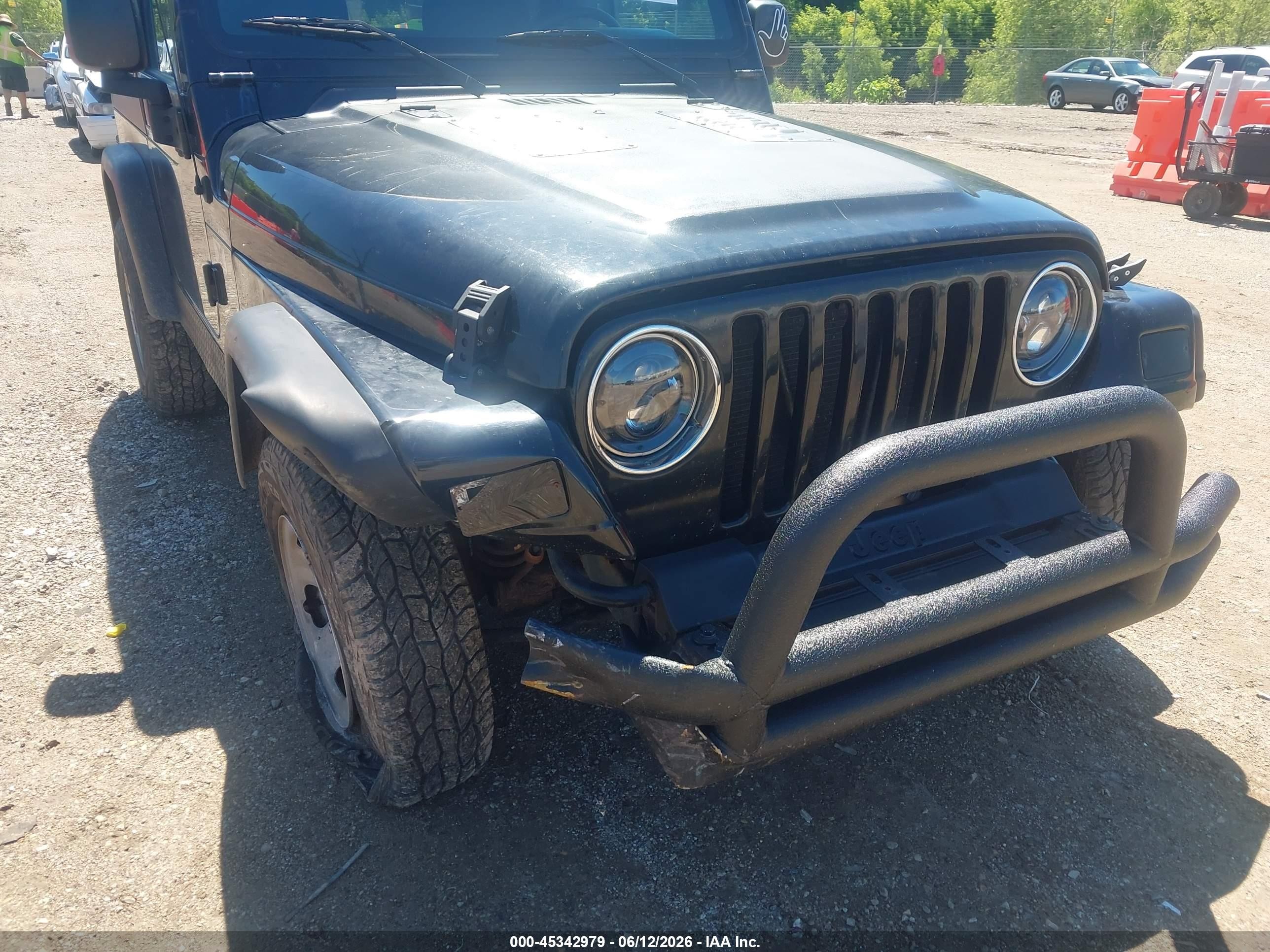 2003 Jeep Wrangler X Black vin: 1J4FA39S73P360806