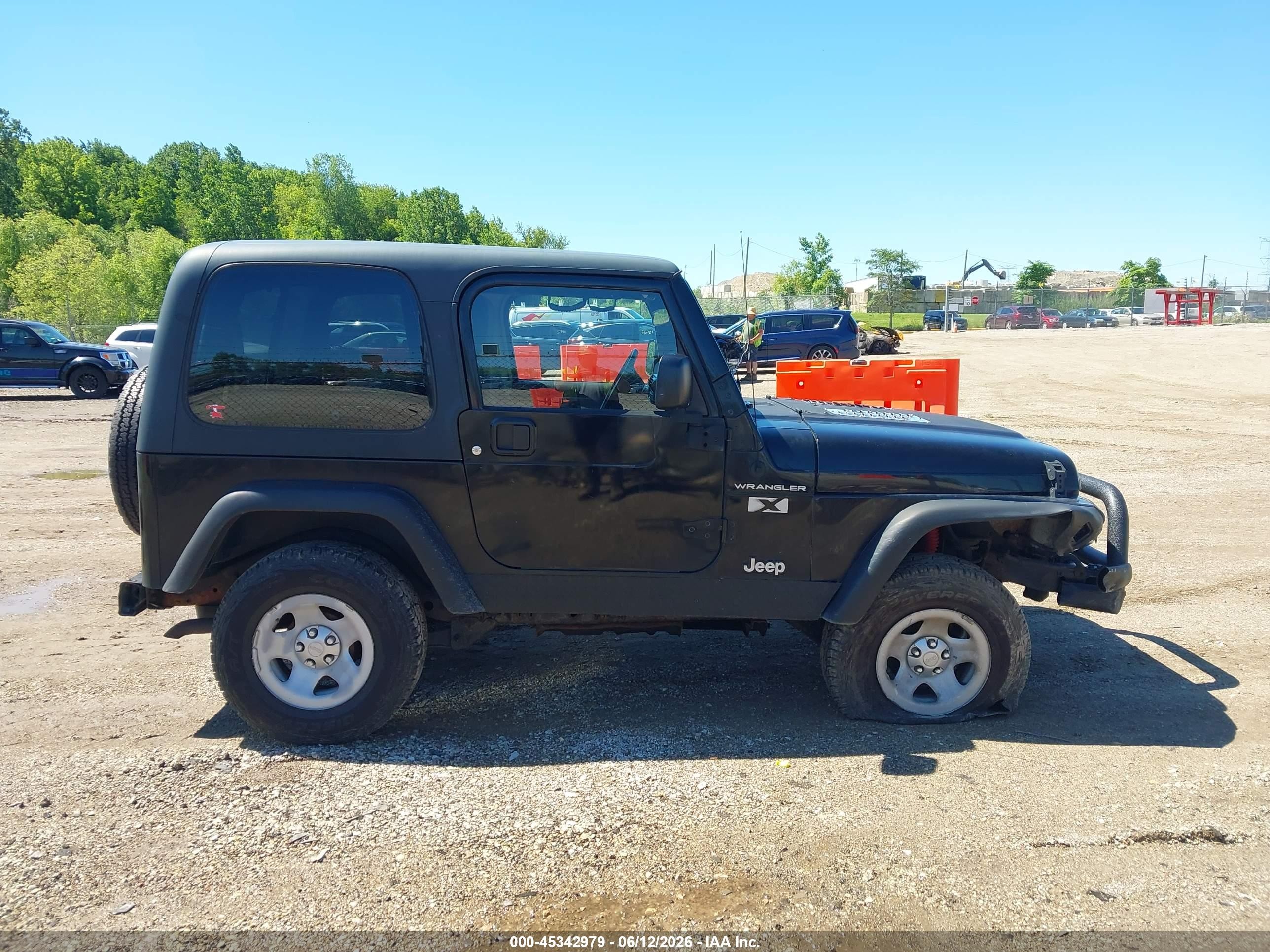 2003 Jeep Wrangler X Black vin: 1J4FA39S73P360806