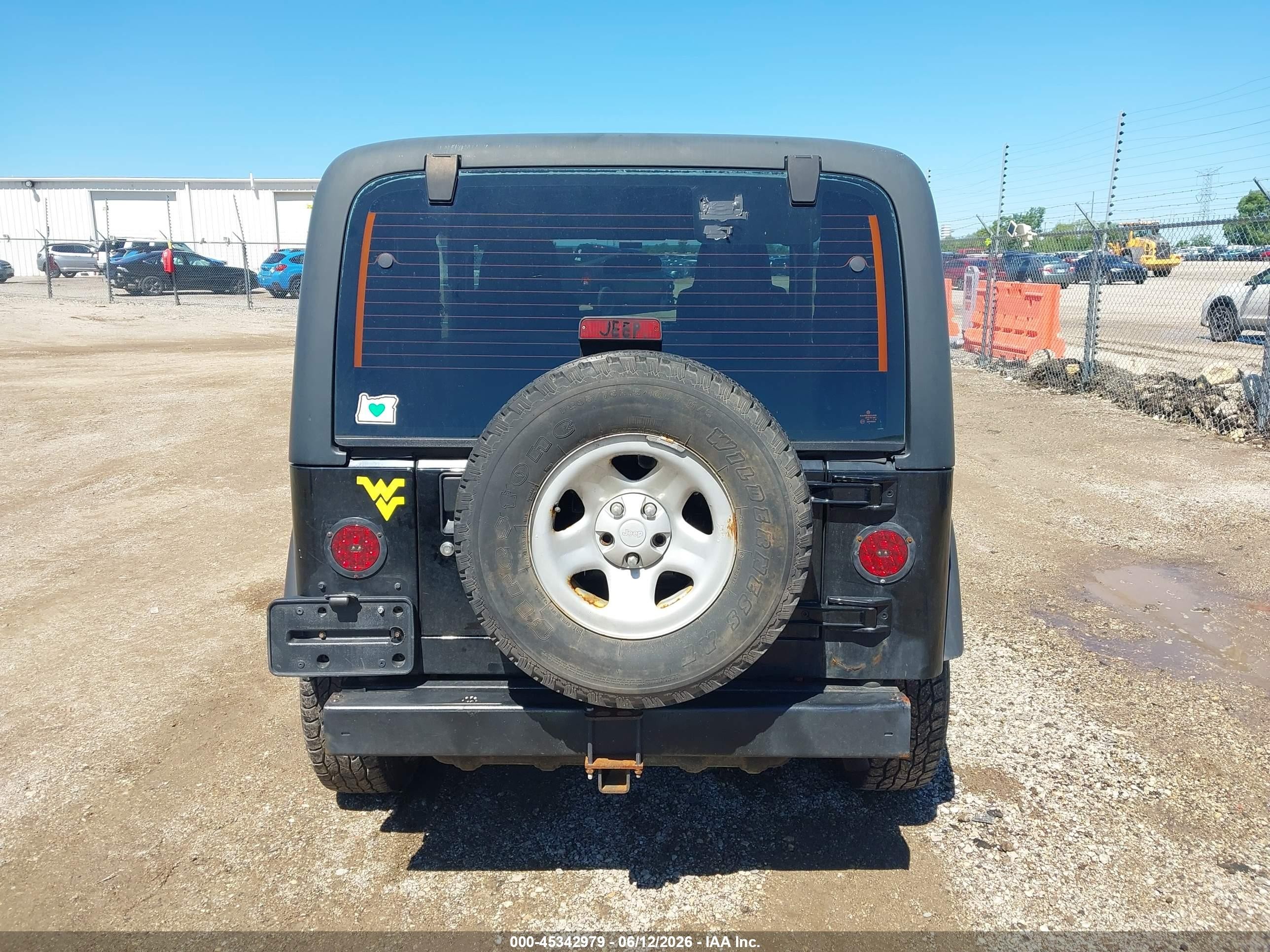2003 Jeep Wrangler X Black vin: 1J4FA39S73P360806