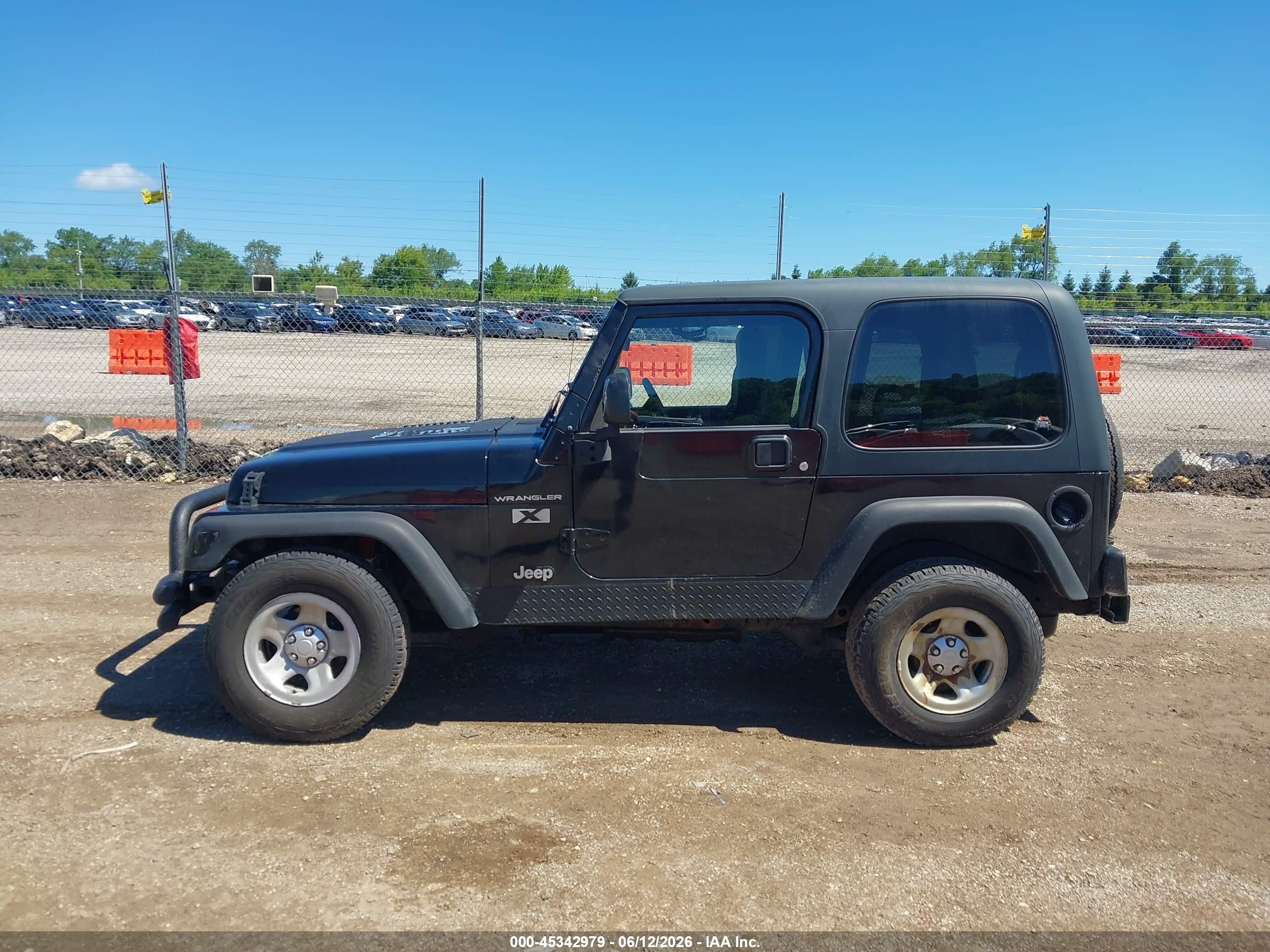 2003 Jeep Wrangler X Black vin: 1J4FA39S73P360806