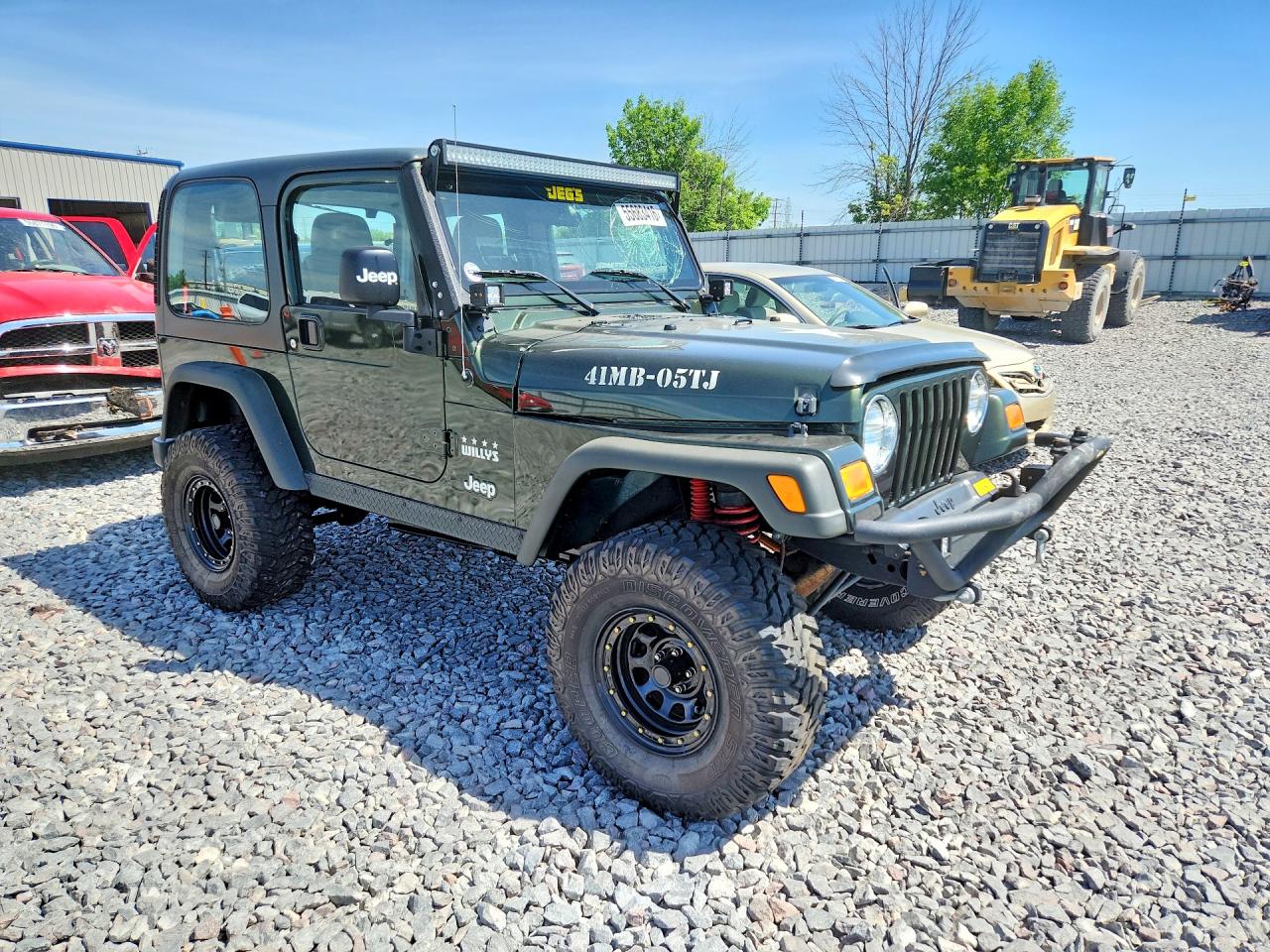 2005 Jeep Wrangler X Green vin: 1J4FA39S75P309888