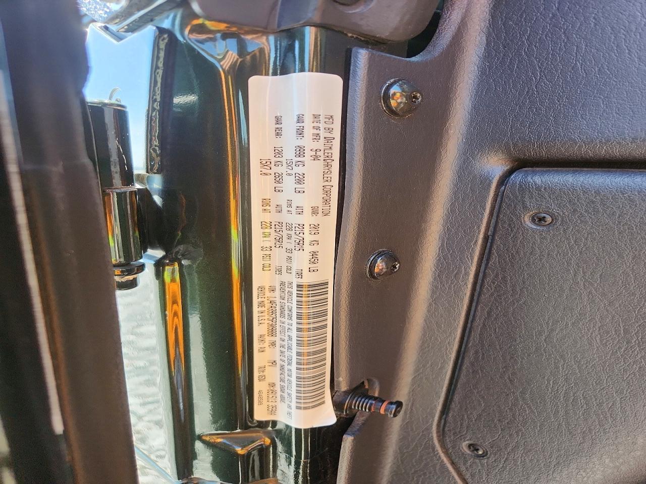2005 Jeep Wrangler X Green vin: 1J4FA39S75P309888