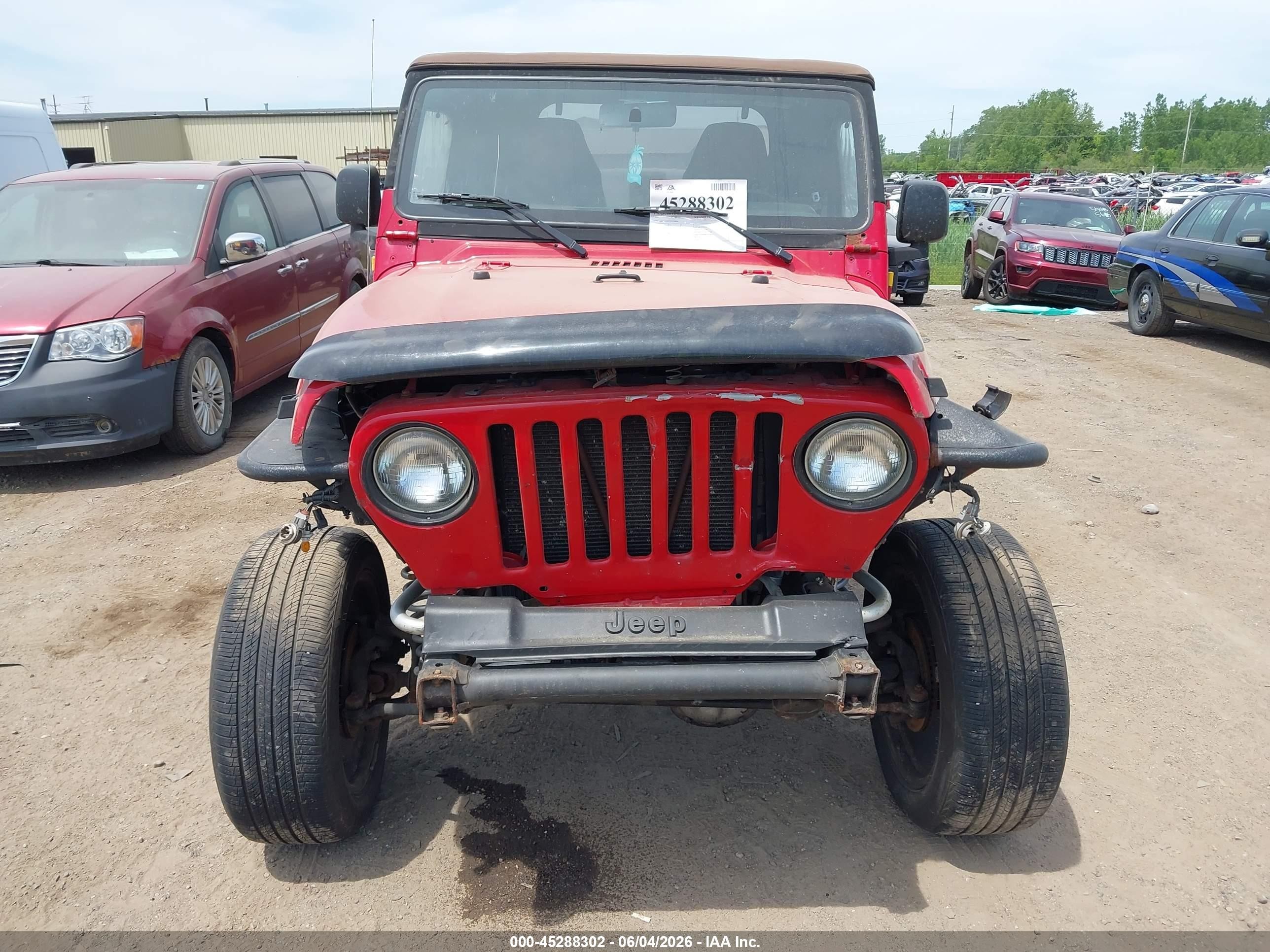 2005 Jeep Wrangler X Red vin: 1J4FA39S75P330806