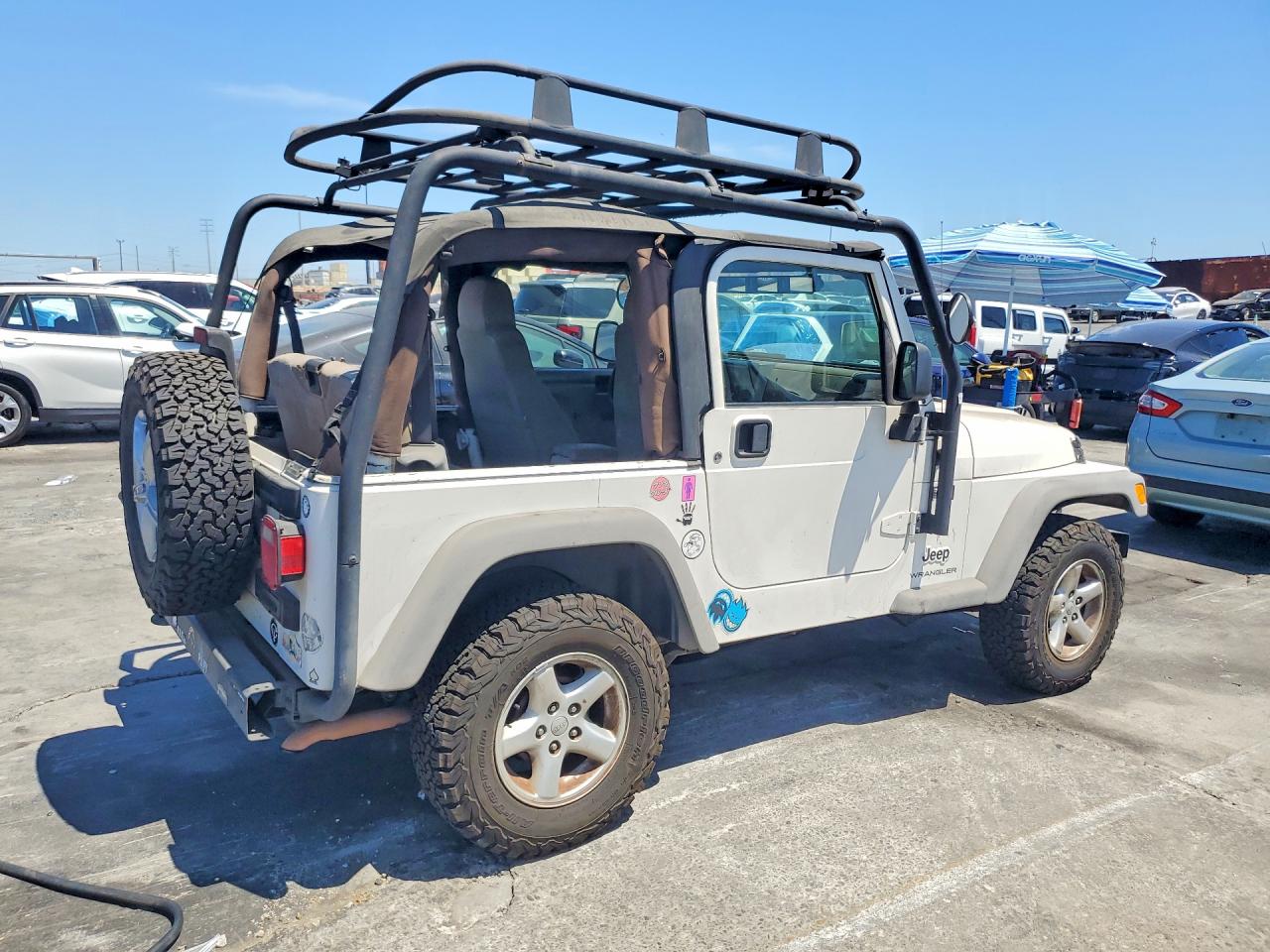 2006 Jeep Wrangler X White vin: 1J4FA39S76P730978